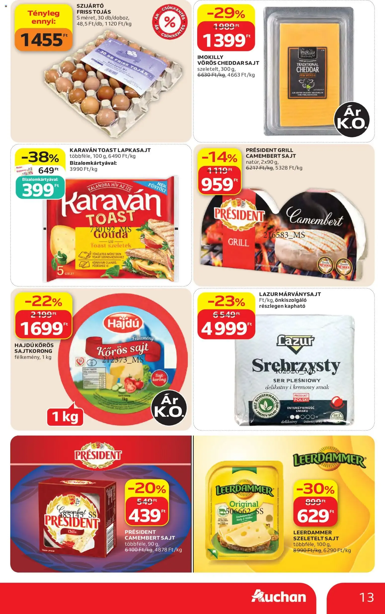 Katalógus Auchan akciós újság - 2026.07.30. -tól/töl > akció, lapozható szórólap 🛍️ július 30.-tól augusztus 5.-ig 2026. - Oldal 13