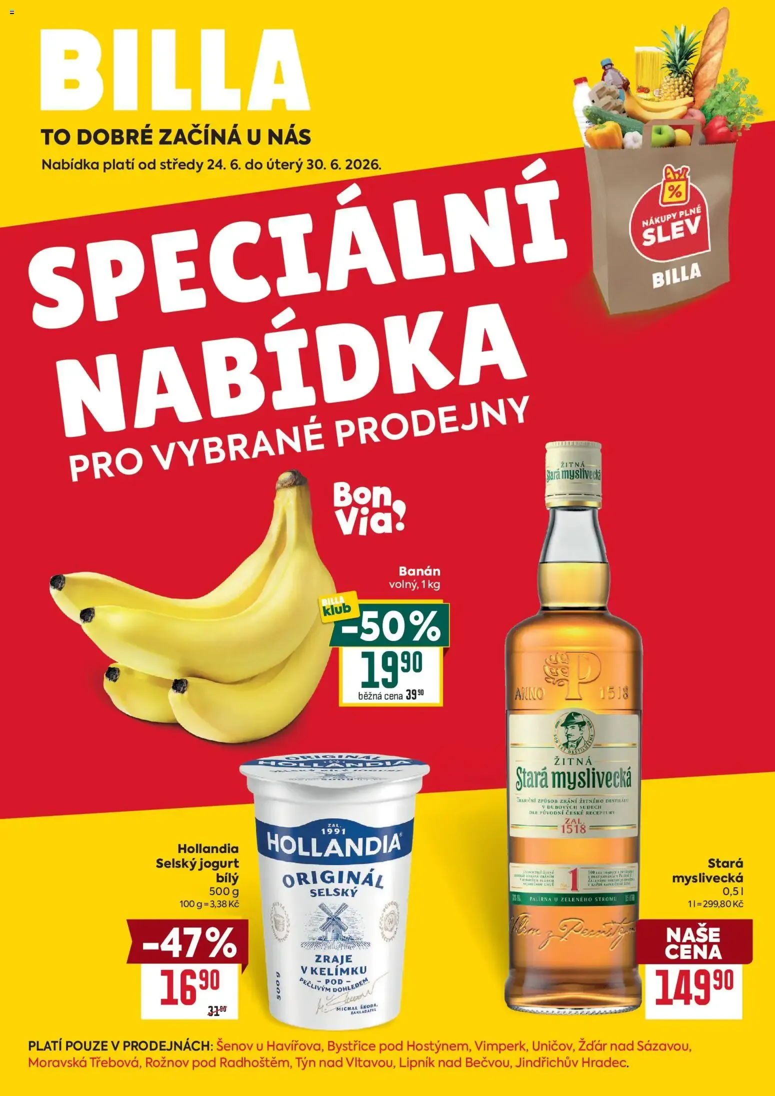 Billa leták od 24.06.2026 + Akce příští týden - 24. června 30. června 2026 - Page 1