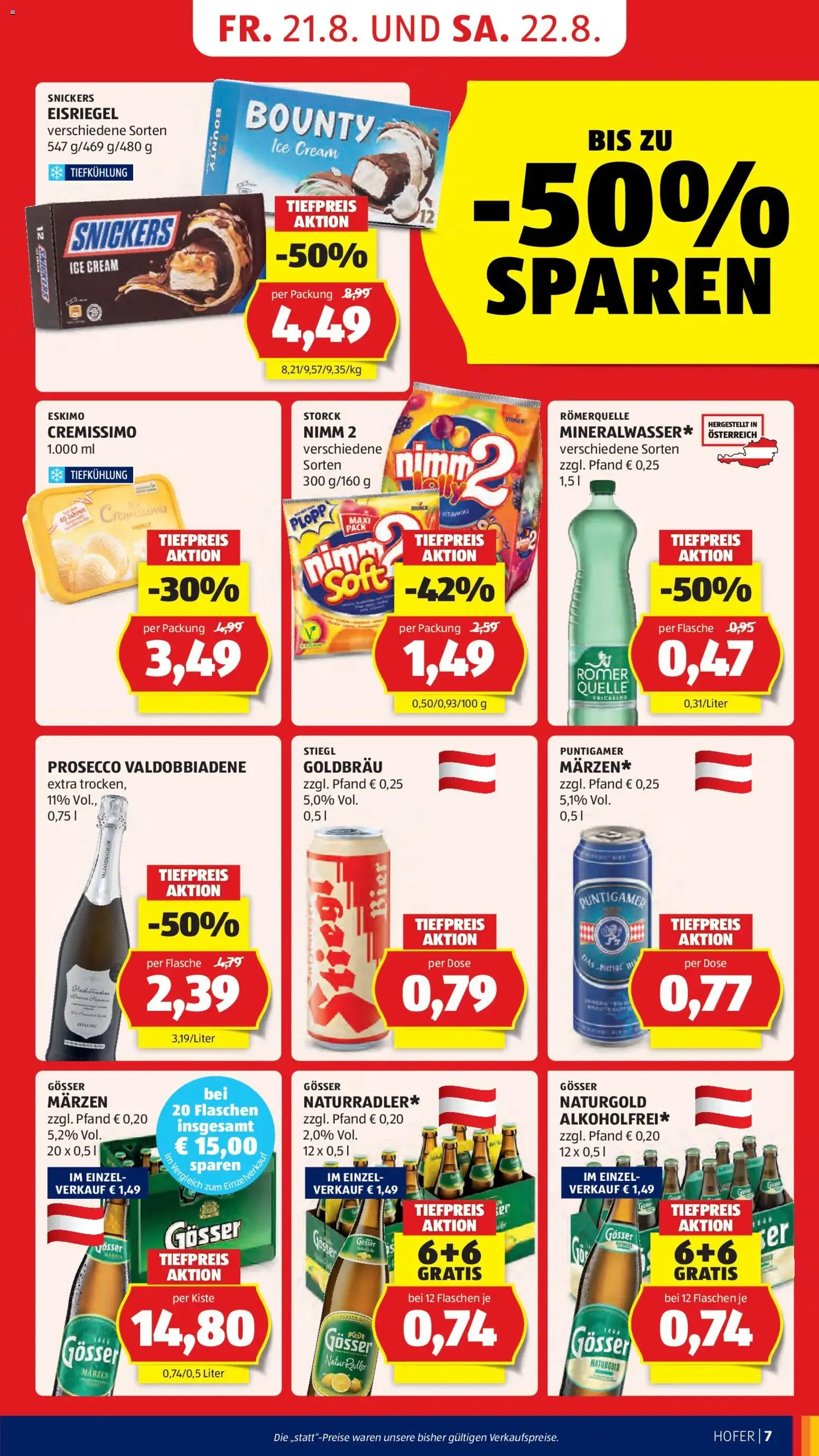 Hofer Flugblatt ab 21.08.2026 - Angebote, Aktionen von 21. August bis 27. August 2026 - Flugblätt seite 17