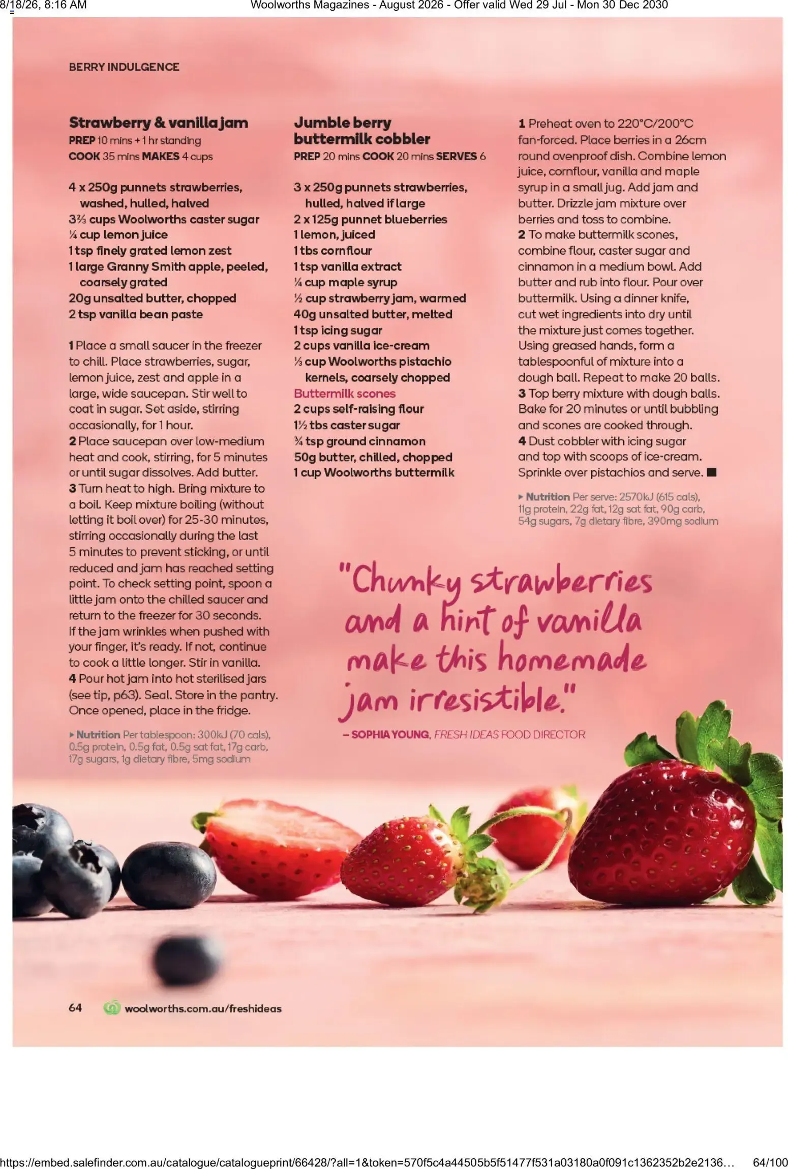 Woolworths Fresh Ideas - August 2026 - Catalogue valid from 29 July to 30 December 2030 - page 64