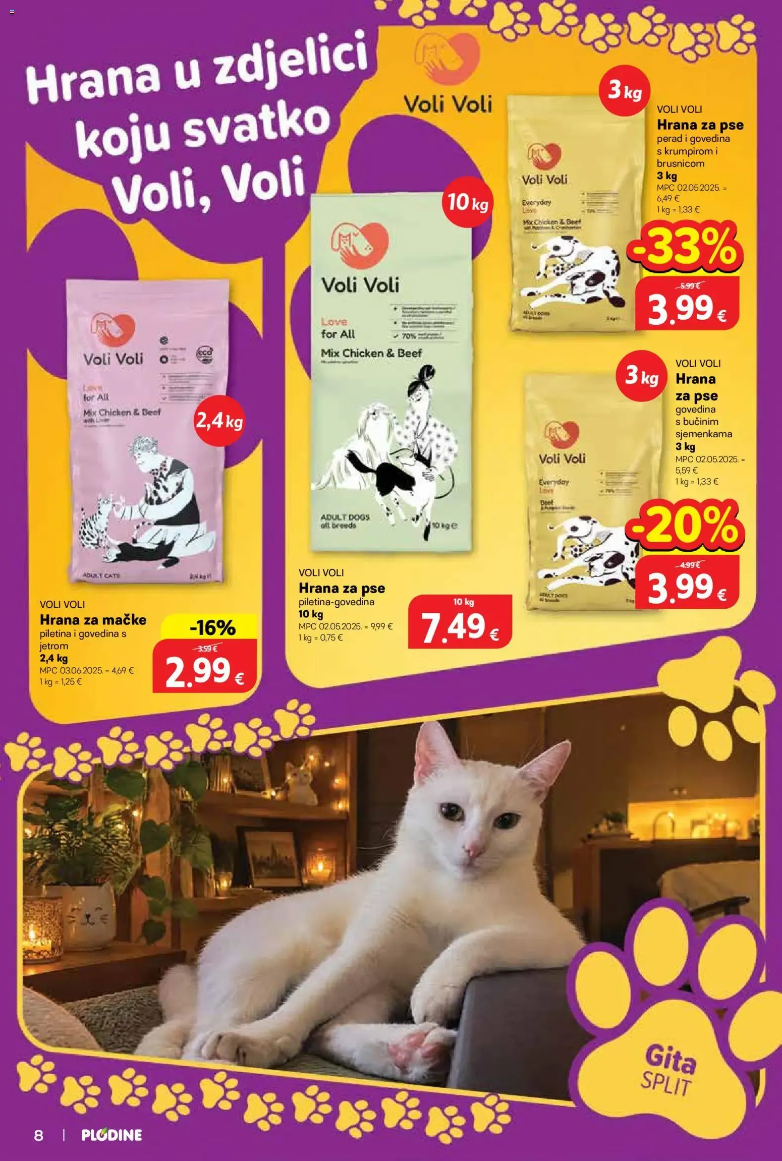 Katalog Plodine Katalog kućni ljubimci novi od 01.10.2026 na listanje > letak digitalni od 1. listopada do 14. listopada 2026. - Pregled Stranica 8
