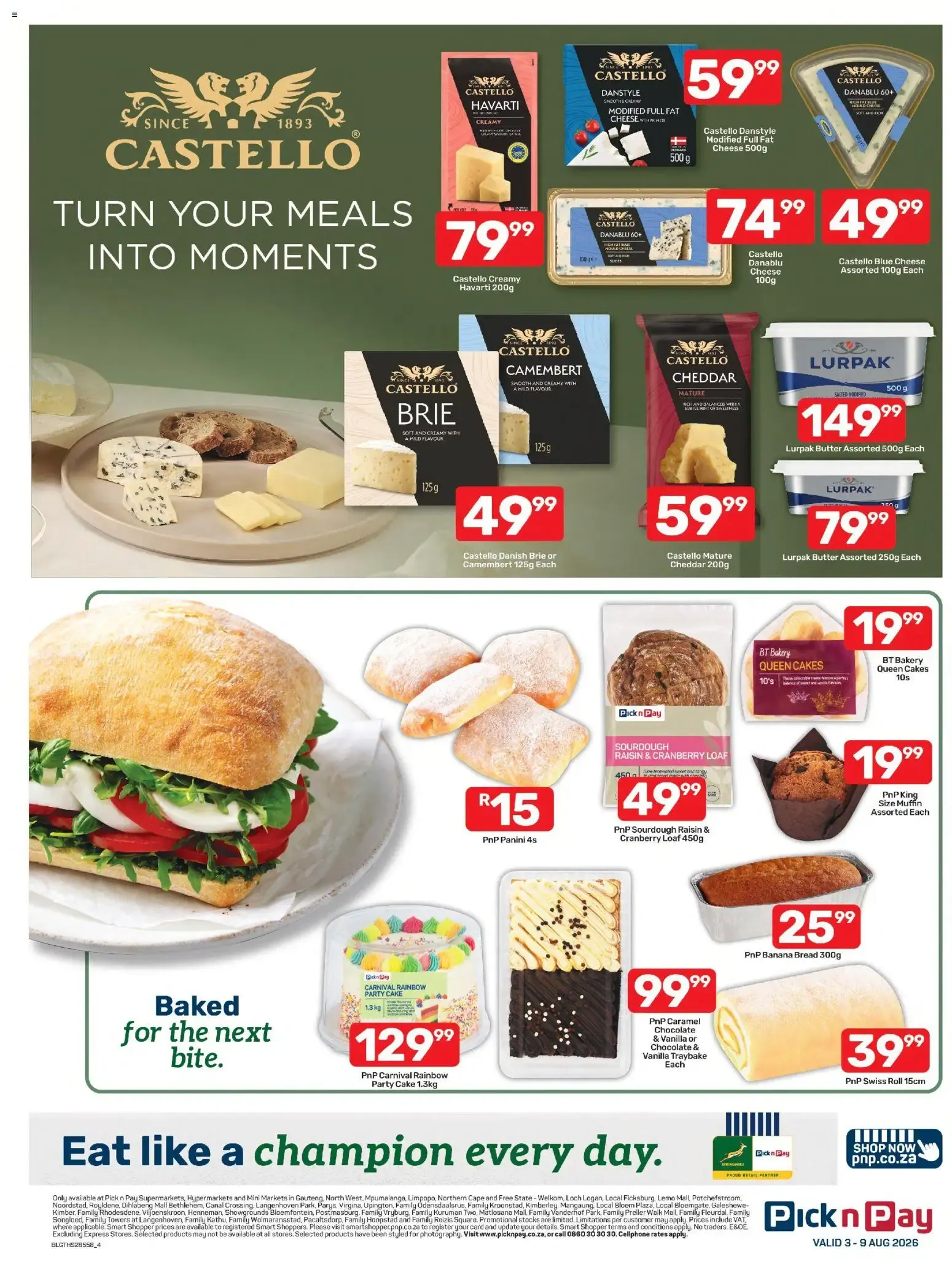 Pick n Pay: Come home and Eat like a champion every day from 3 August to 9 August 2026 - Catalogue Page 4