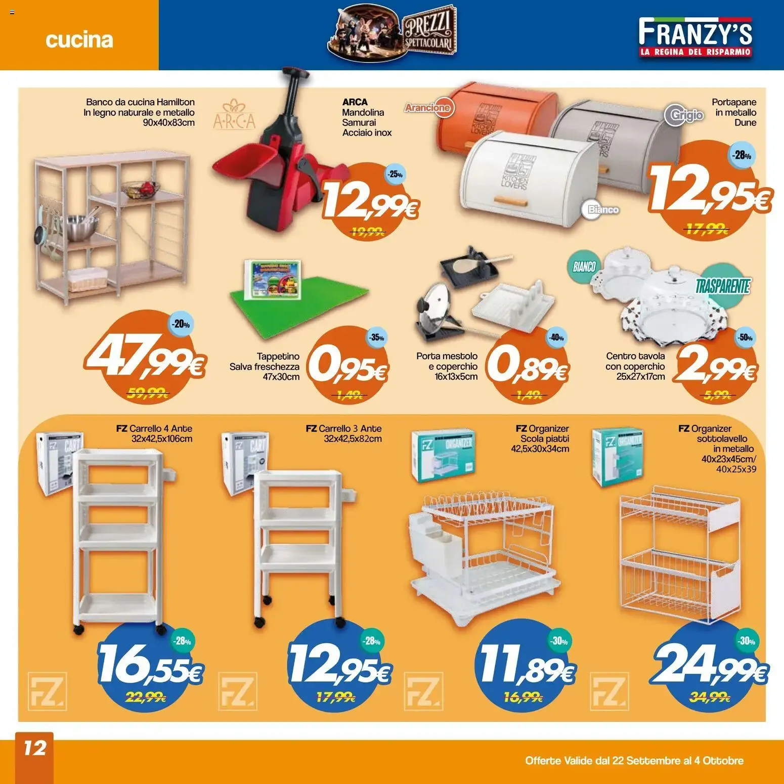 Franzy's volantino dal 22/09/2026 - online Offerte da 22 settembre a 4 ottobre di 2026 - Pagina del volantino 12