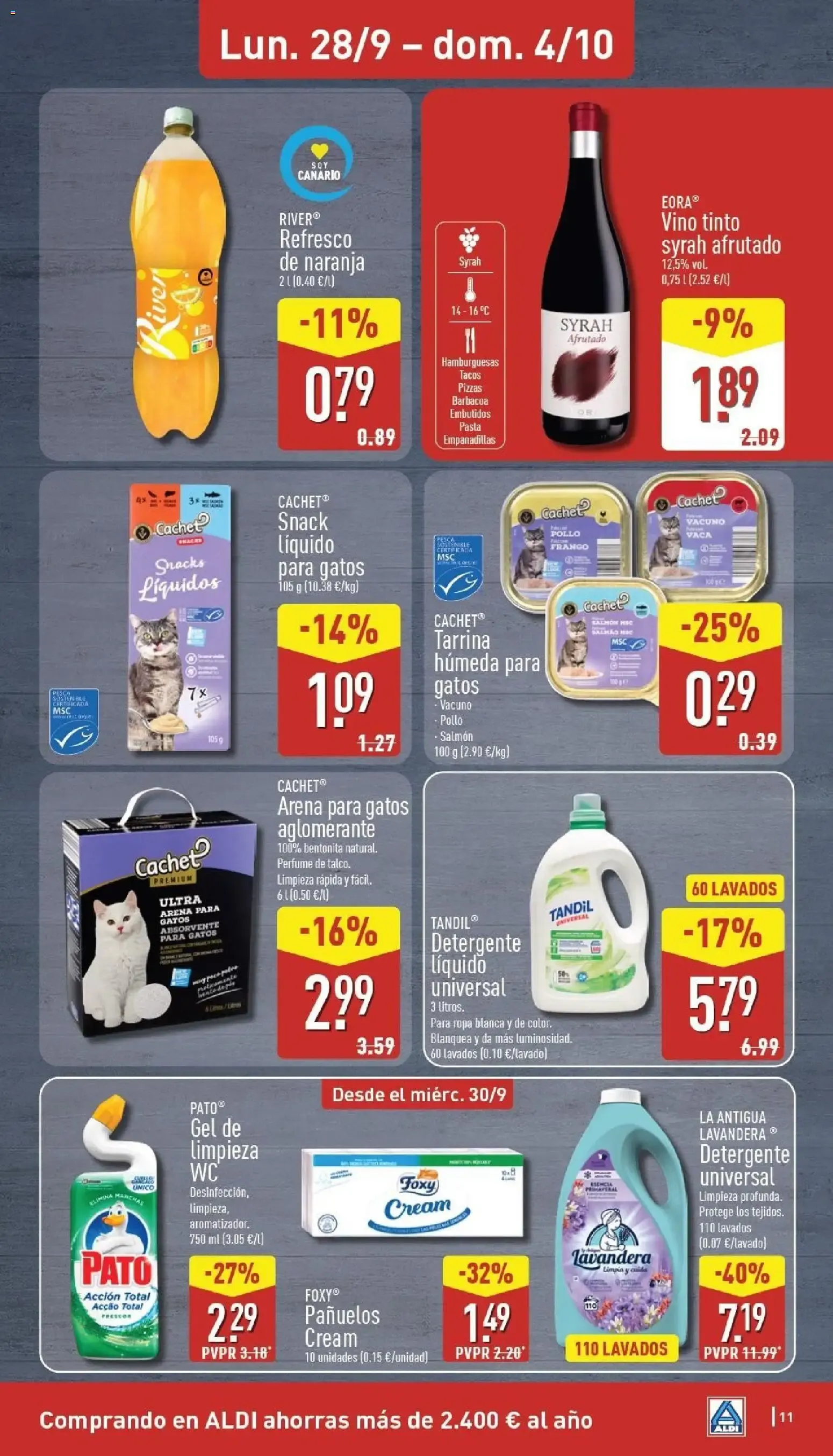 Catálogo de Aldi folleto Canarias del 28/09/2026 | Catálogo 28 de septiembre al 4 de octubre 2026 - Página 10
