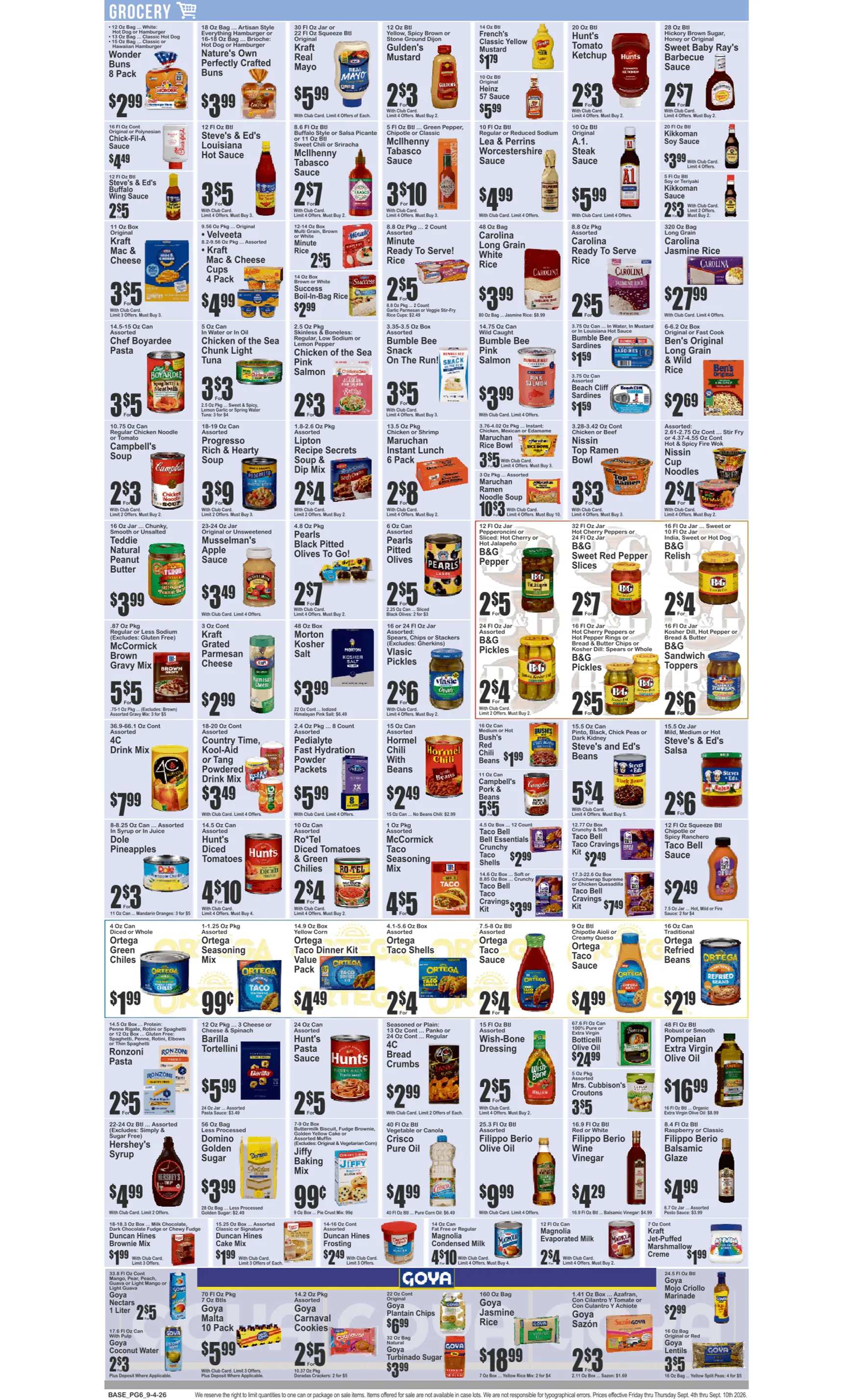 Weekly promotion Current Key Food - Food Dynasty leaflet valid from Friday 09/04/2026 to Thursday 09/10/2026 spanning from September 4 to September 10 2026 - Page 7 for Catalogue 365