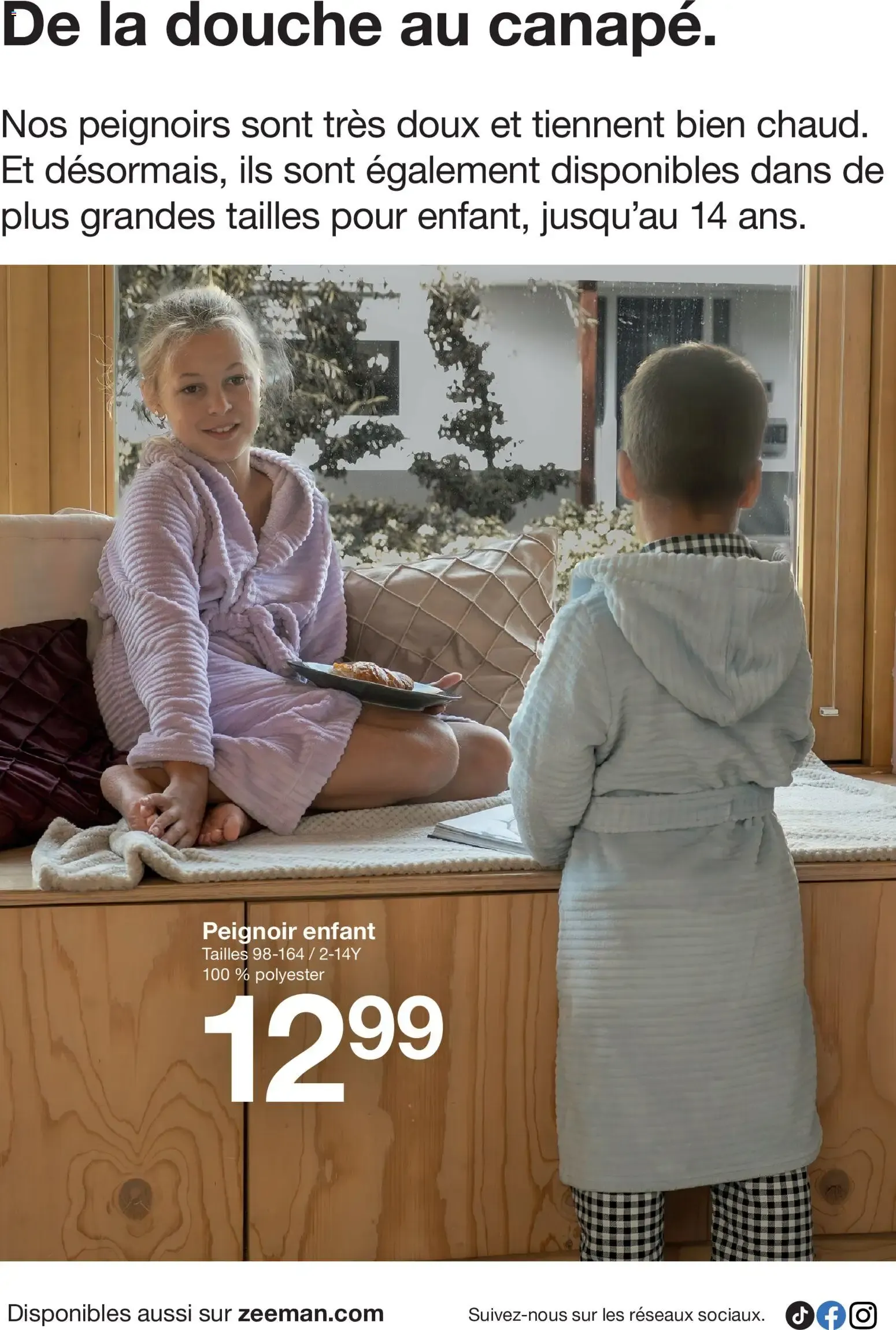 Cette semaine : des pyjamas chauds pour tout le monde. du 24 octobre au 6 novembre 2026 - Catalogue page 14