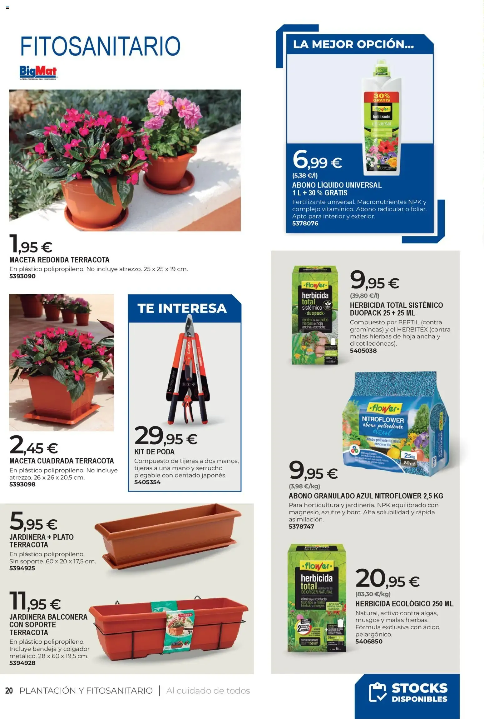 Catálogo de BigMat - Jardin y Piscinas 2026 23/03/2026 - 31/07/2026 23 de marzo al 31 de julio 2026 - Página 20
