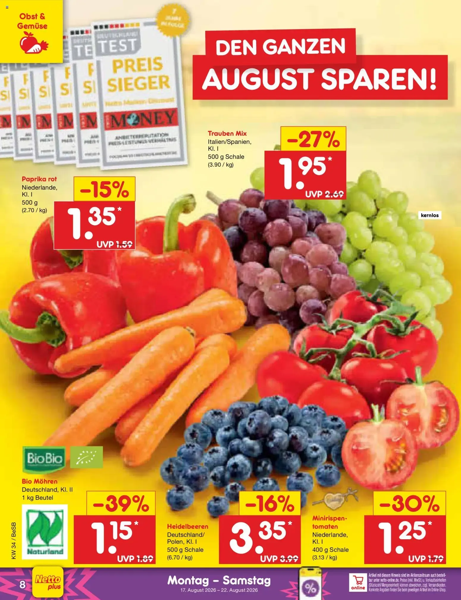 Netto Marken-Discount Prospekt (ab 17.08.2026) » Angebote von 17. August bis 22. August 2026 - Prospekt seite 10