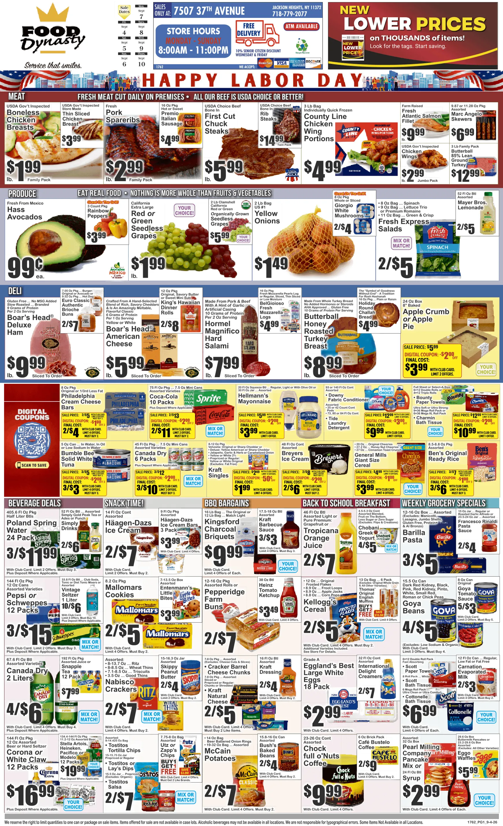 Weekly promotion Current Key Food - Food Dynasty leaflet valid from Friday 09/04/2026 to Thursday 09/10/2026 spanning from September 4 to September 10 2026 - Page 1 for Catalogue 365