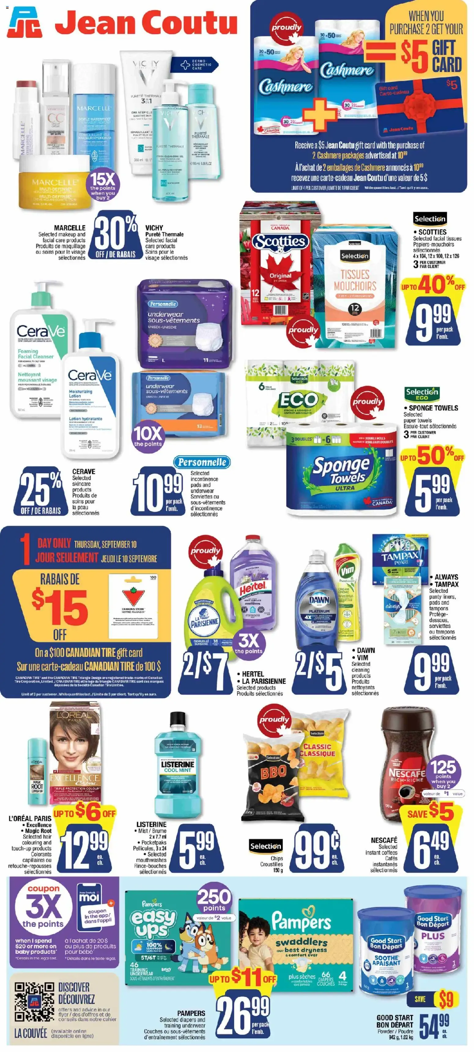 Jean Coutu weekly flyer from Sep 10, 2026 > weekly specials & deals from September 10 to September 16 2026 - flyer page 2