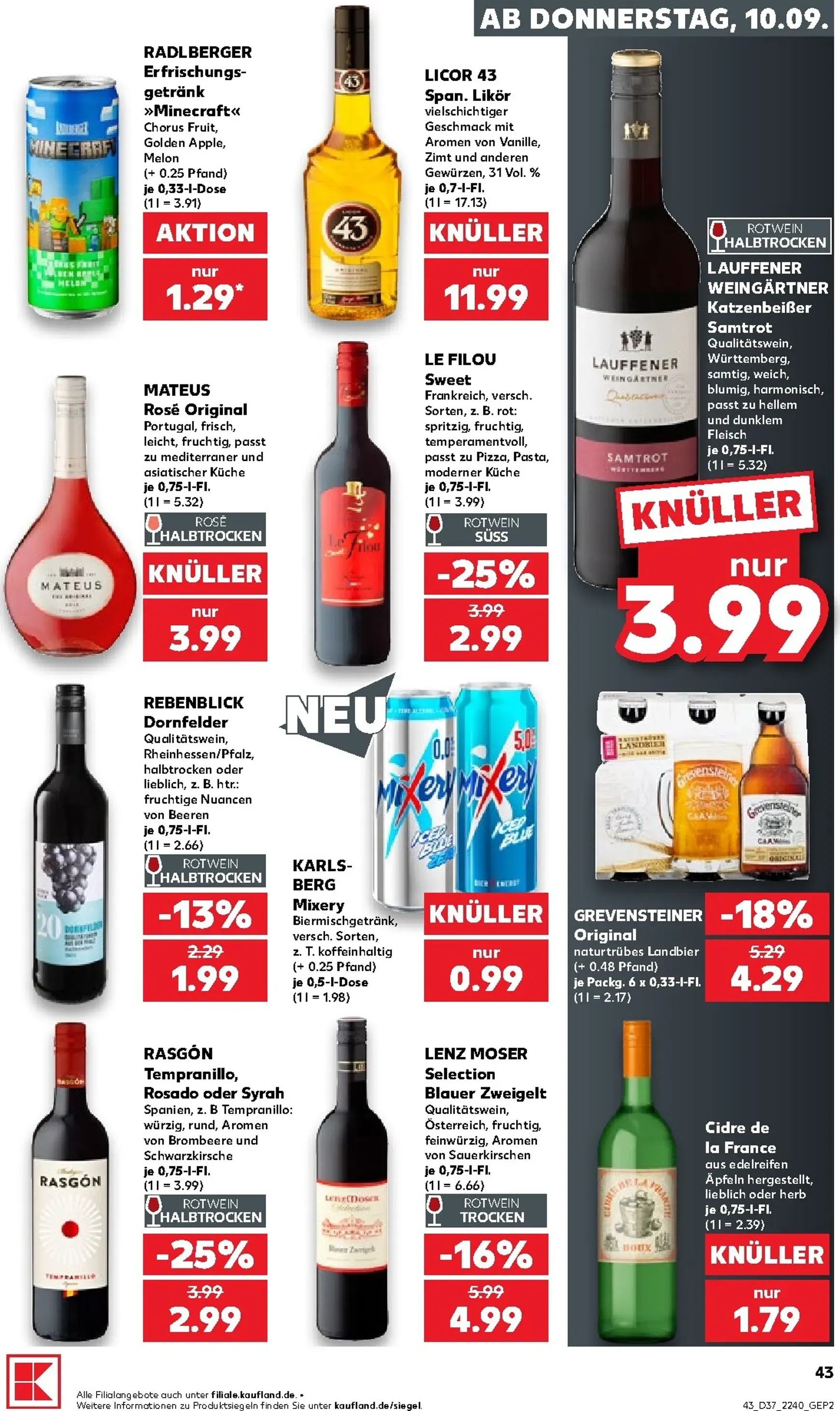 Kaufland Prospekt nächste Woche – von Donnerstag 10.09.2026 bis Mittwoch 16.09.2026 von 10. September bis 16. September 2026 - Prospekt seite 44