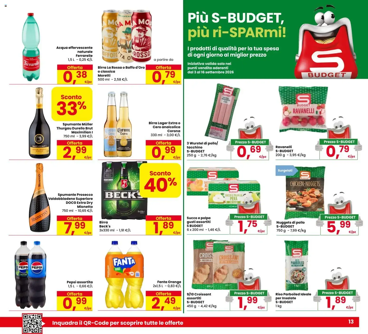 Nuovo Eurospar volantino dal 03/09/2026 > offerte anteprima 🛍️ da 3 settembre a 16 settembre di 2026 - Pagina del volantino 13