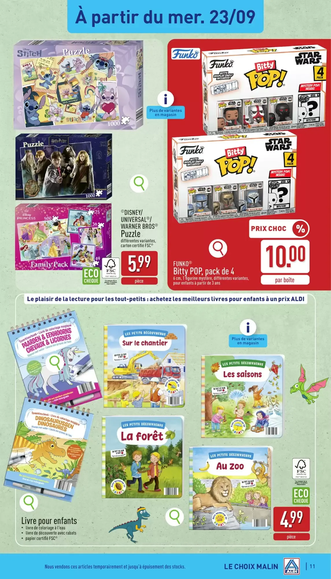 ALDI Dépliant du 21/09 au 26/09 van 21 september tot 26 september 2026 - folder pagina 11