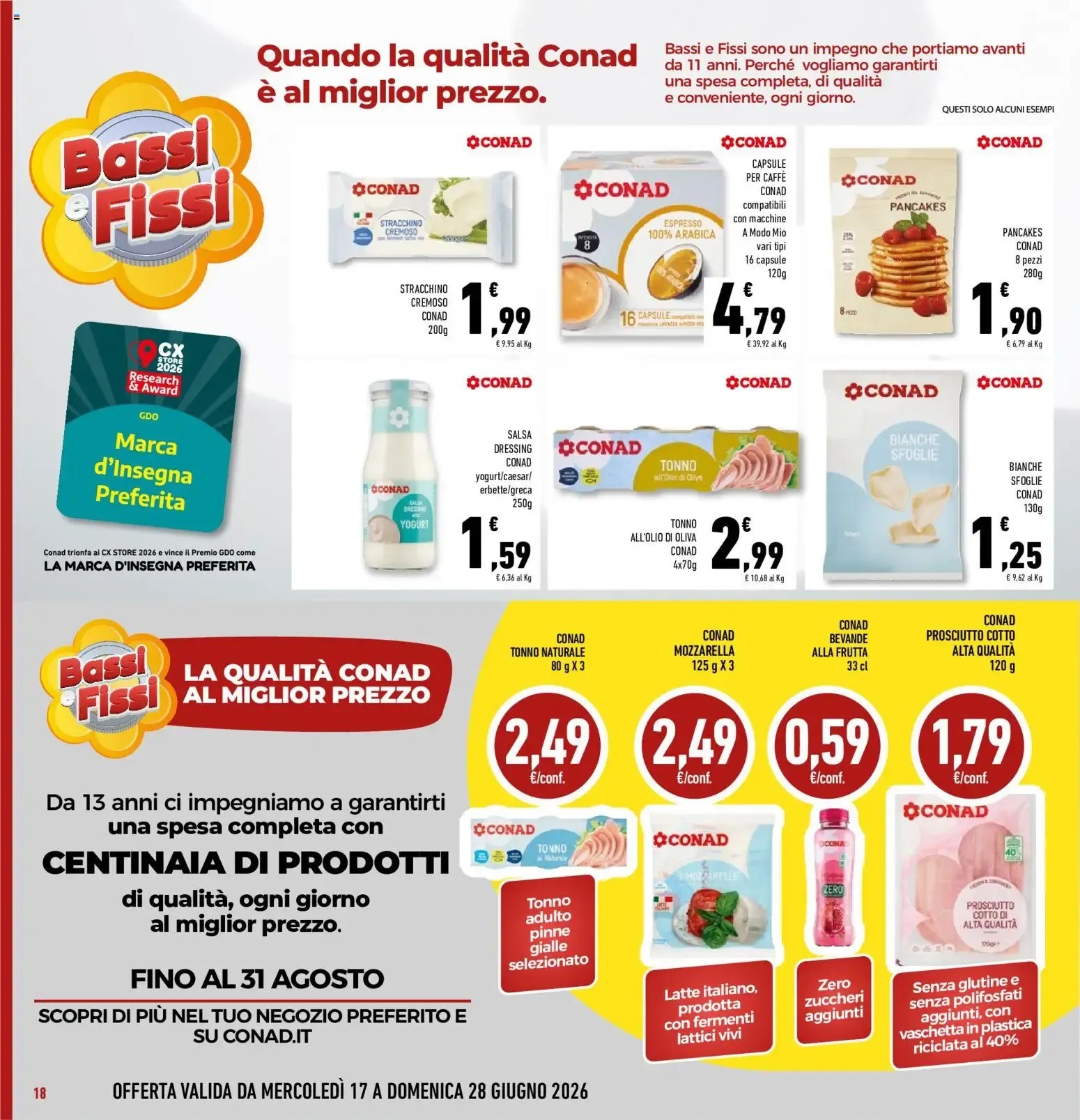 Volantino Conad dal 17/06/2026 > Anteprima da 17 giugno a 28 giugno di 2026 - Pagina del volantino 18