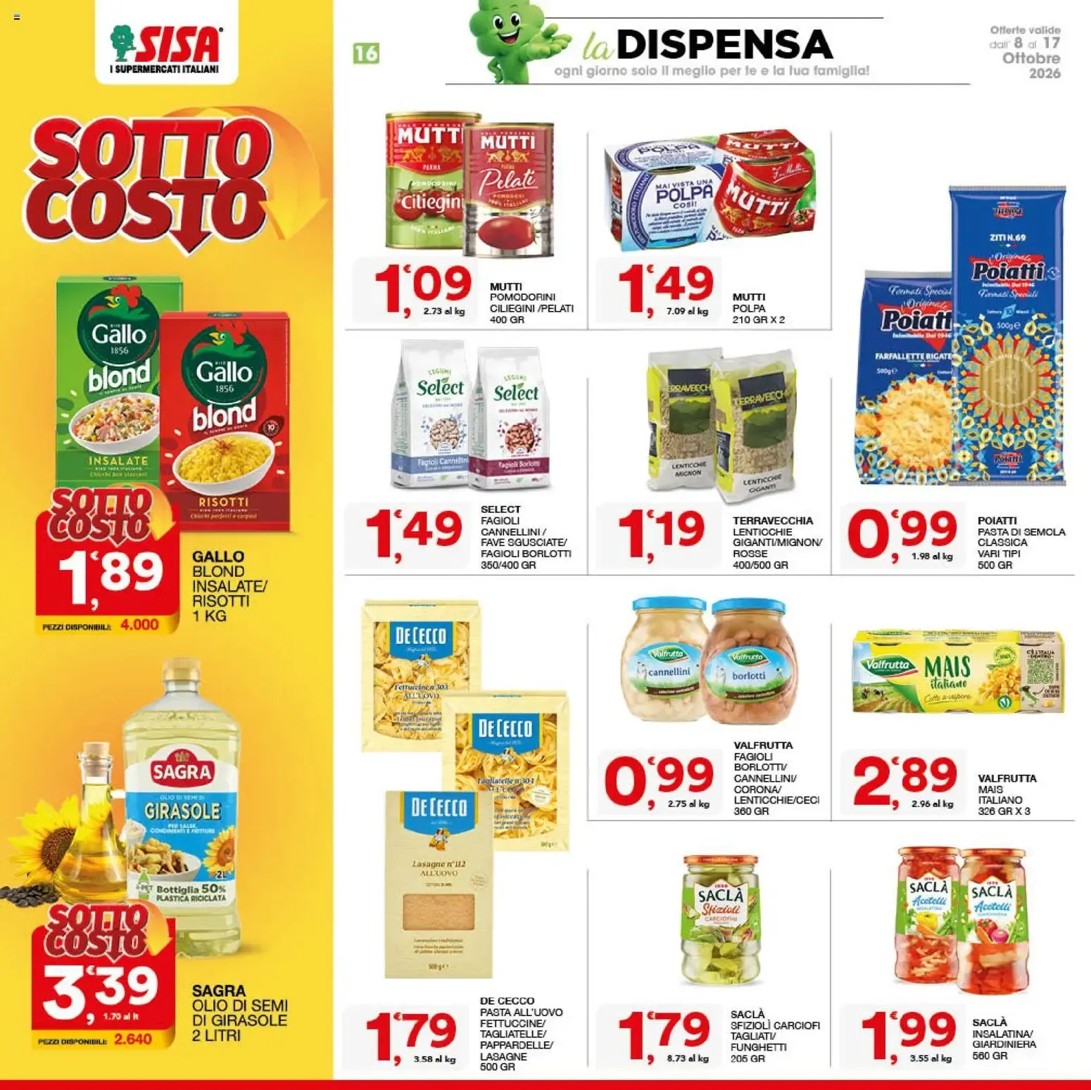 Nuovo SISA volantino dal 08/10/2026 > offerte anteprima 🛍️ da 8 ottobre a 17 ottobre di 2026 - Pagina del volantino 16