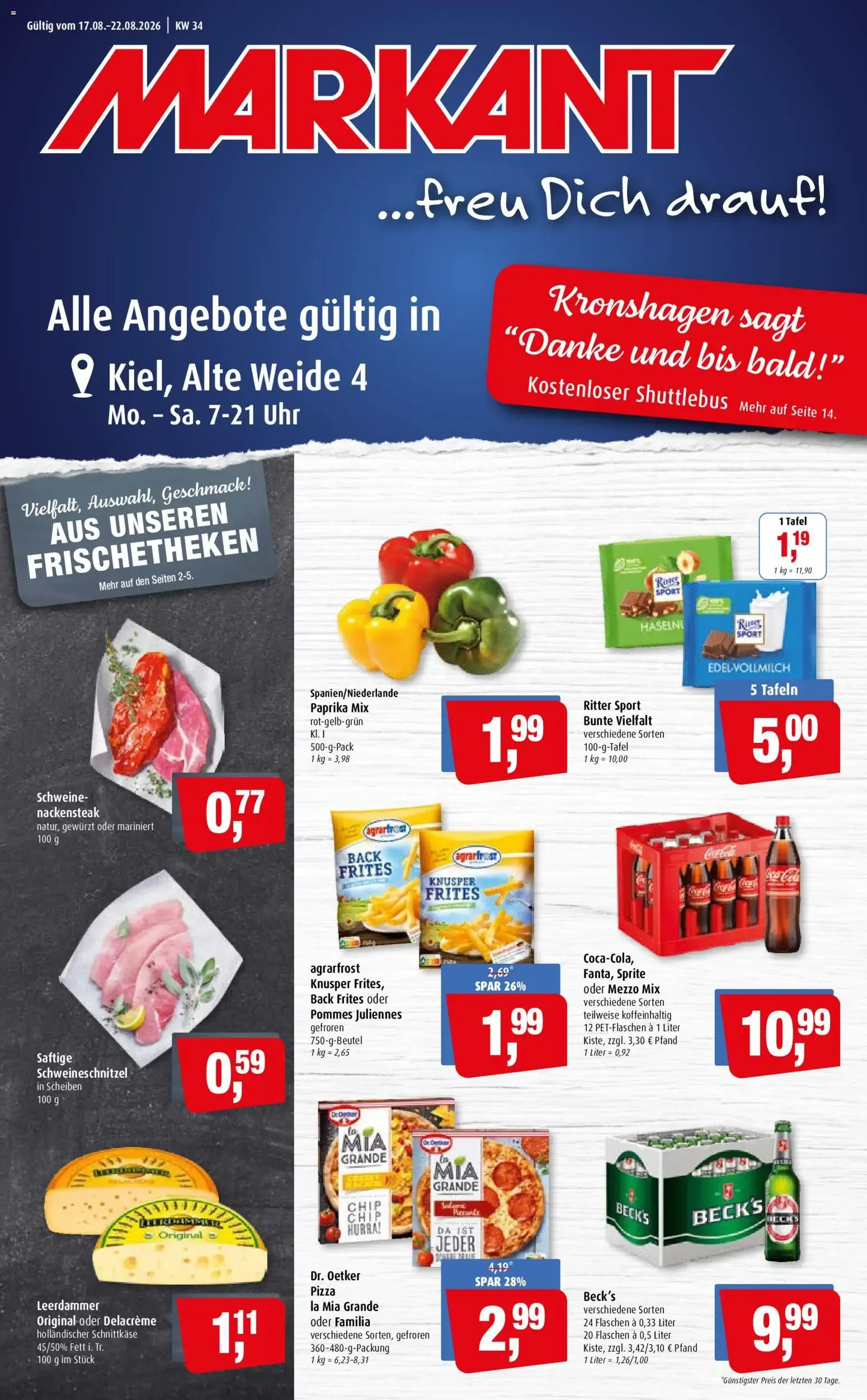 Markant Prospekt (ab 17.08.2026) zum Blättern von 17. August bis 22. August 2026 - Prospekt seite 1