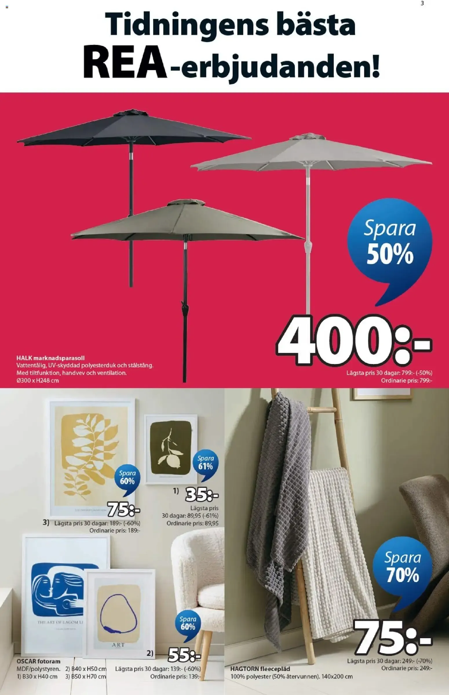 JYSK erbjudanden från 01/06/2026 - 28/06/2026 > Reklamblad nuvarande rabatter från 1 juni till 28 juni 2026 - Reklamblad sidor 3