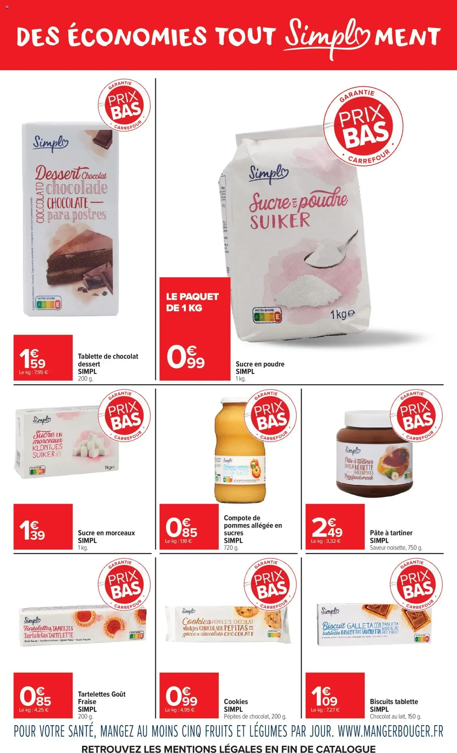 Carrefour Market Garantie prix bas-tout simpl'ment à partir du 01/06/2026 - promo en ligne du 1 juin au 21 juin 2026 - Catalogue page 7