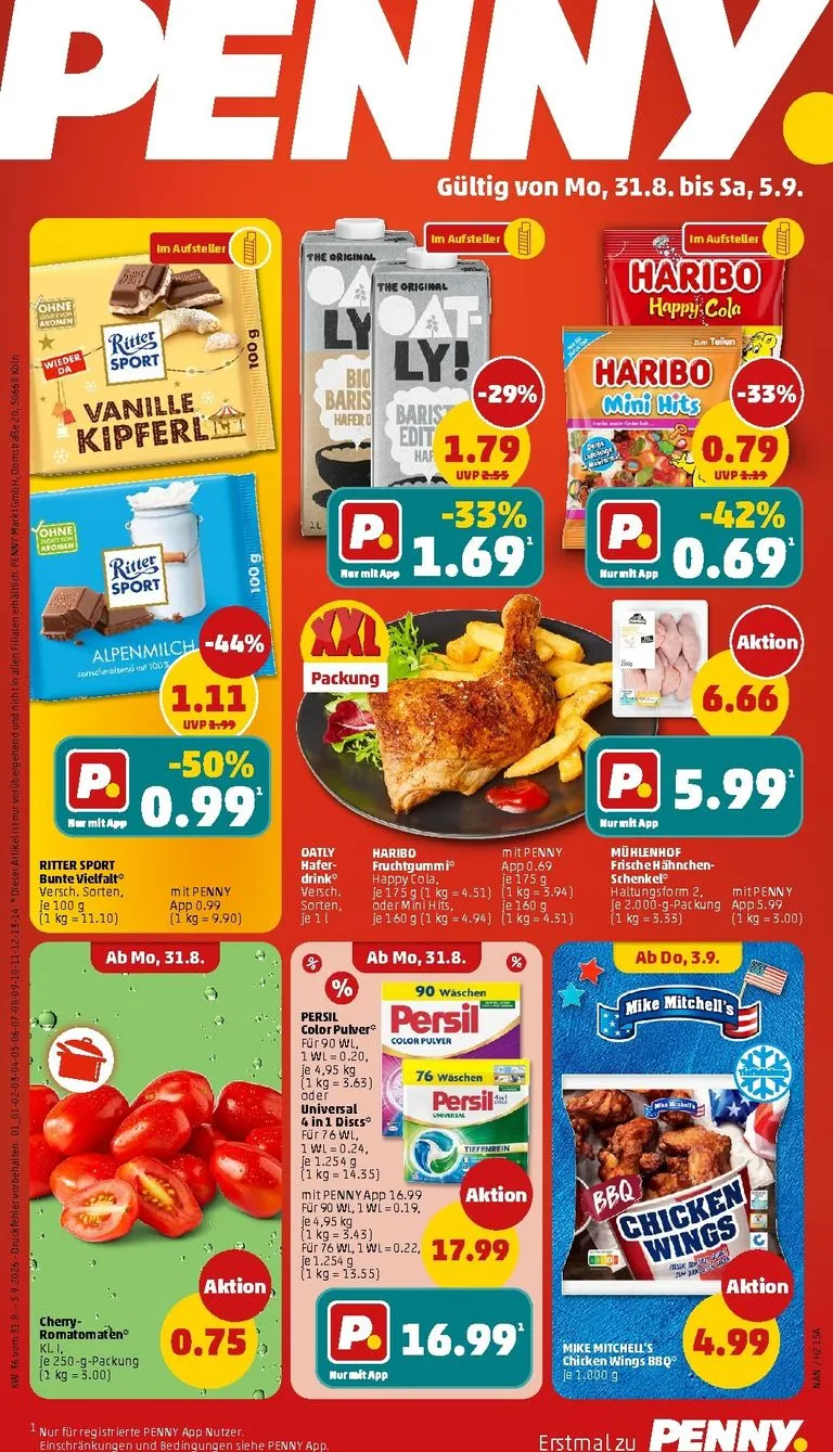 PENNY Prospekt nächste Woche – von Montag 31.08.2026 bis Samstag 05.09.2026 von 31. August bis 5. September 2026 - Prospekt seite 1