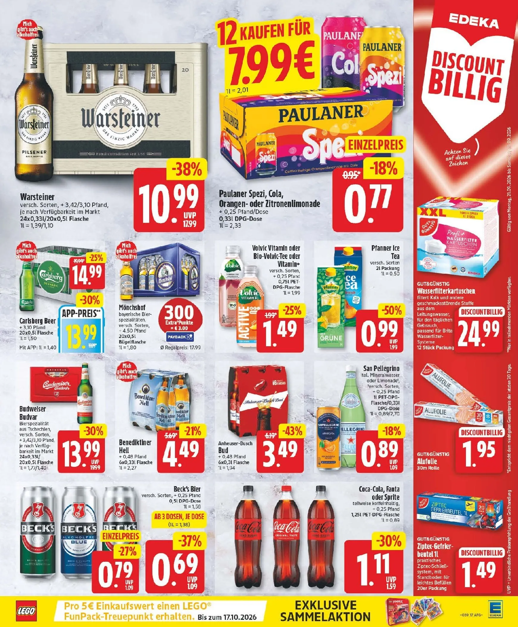 MIT DER EDEKA APP SPARST DU NOCH MEHR! von 21. September bis 26. September 2026 - Prospekt seite 17