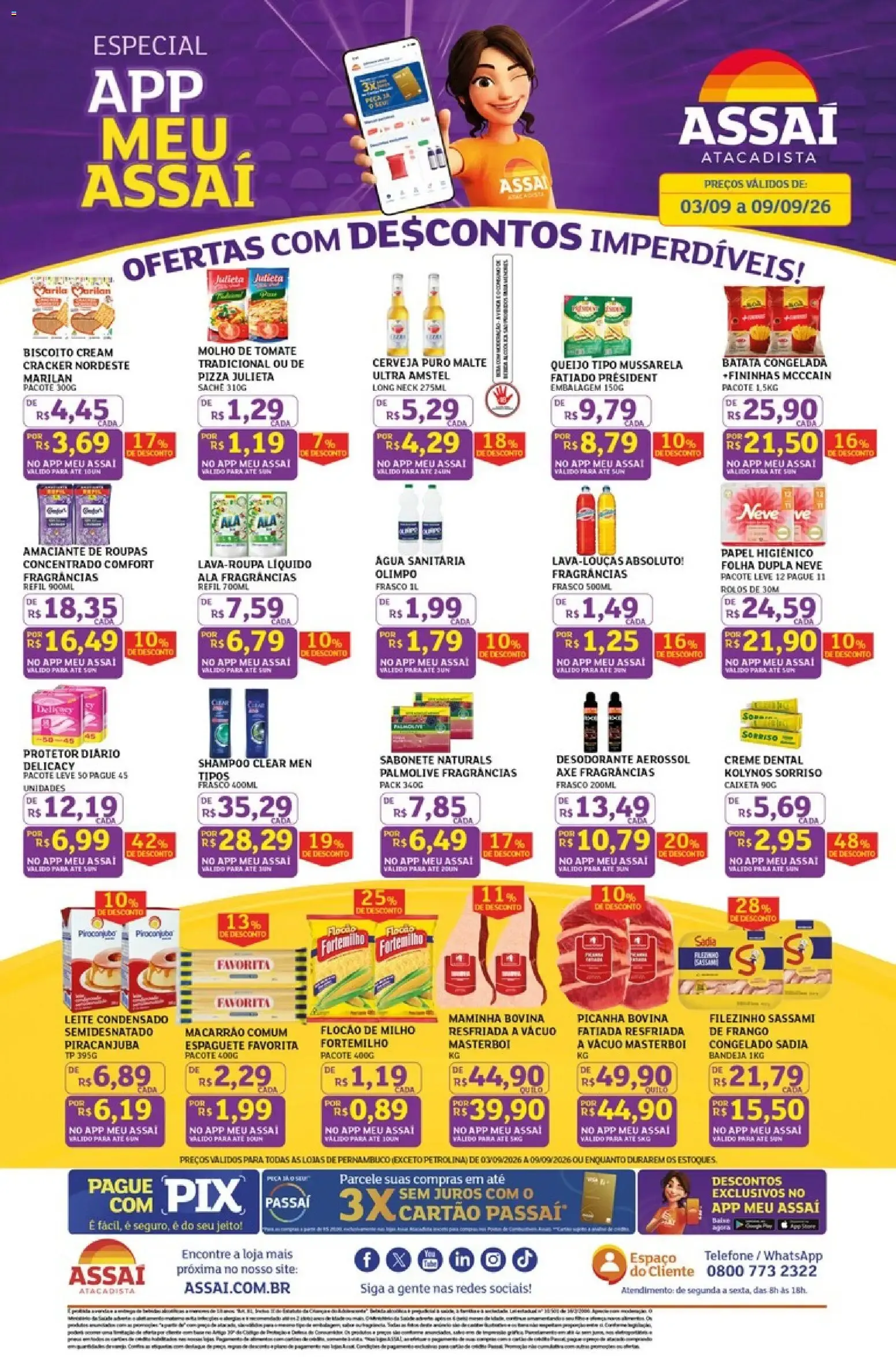 Encarte de Especial App Meu Assaí - Ofertas Assaí Atacadista 3 de setembro até 9 de setembro 2026 - Pagina 1