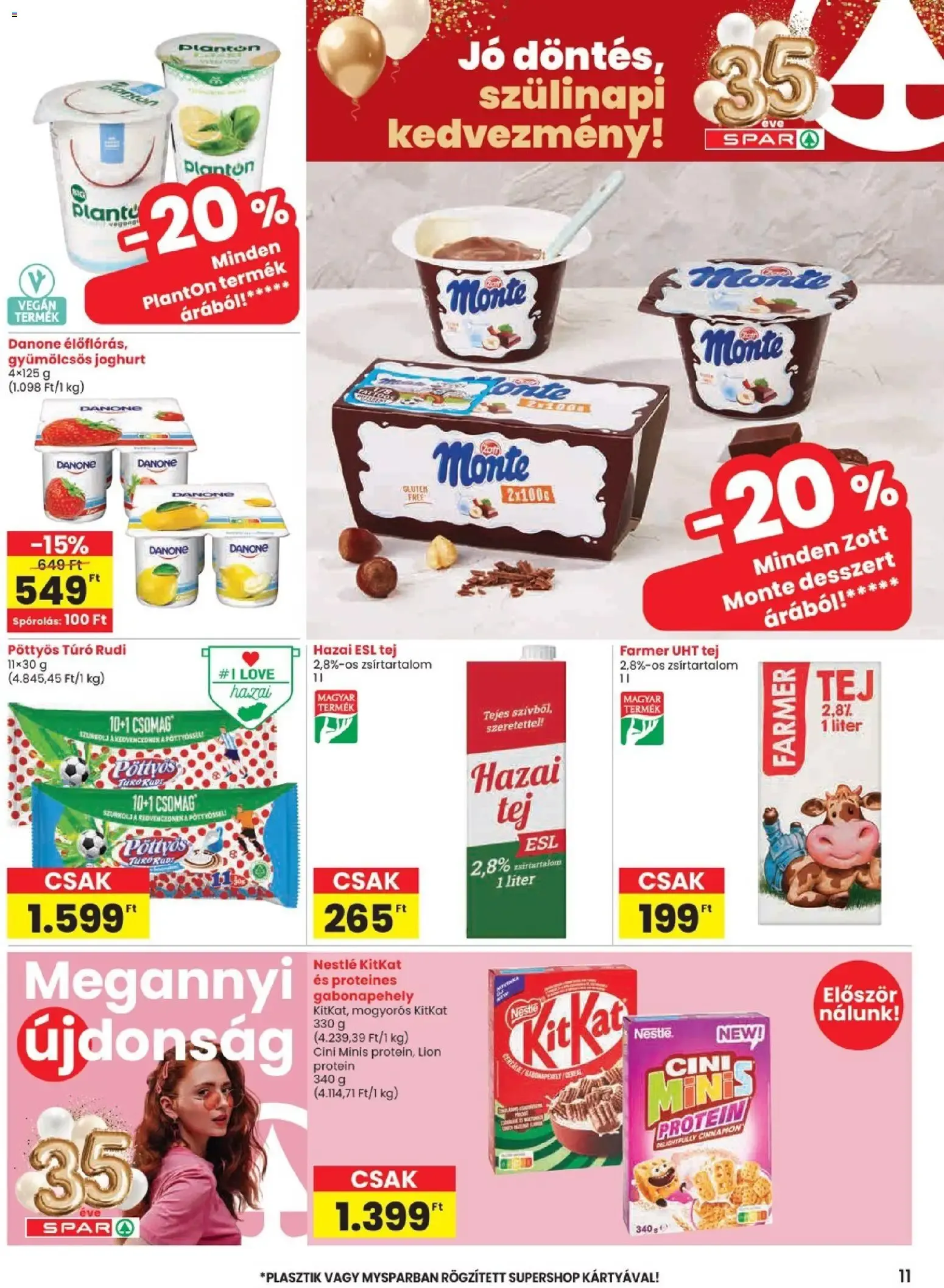 Katalógus Spar Szülinapi akciók és szuper árak! június 25.-tól július 1.-ig 2026. - Oldal 11