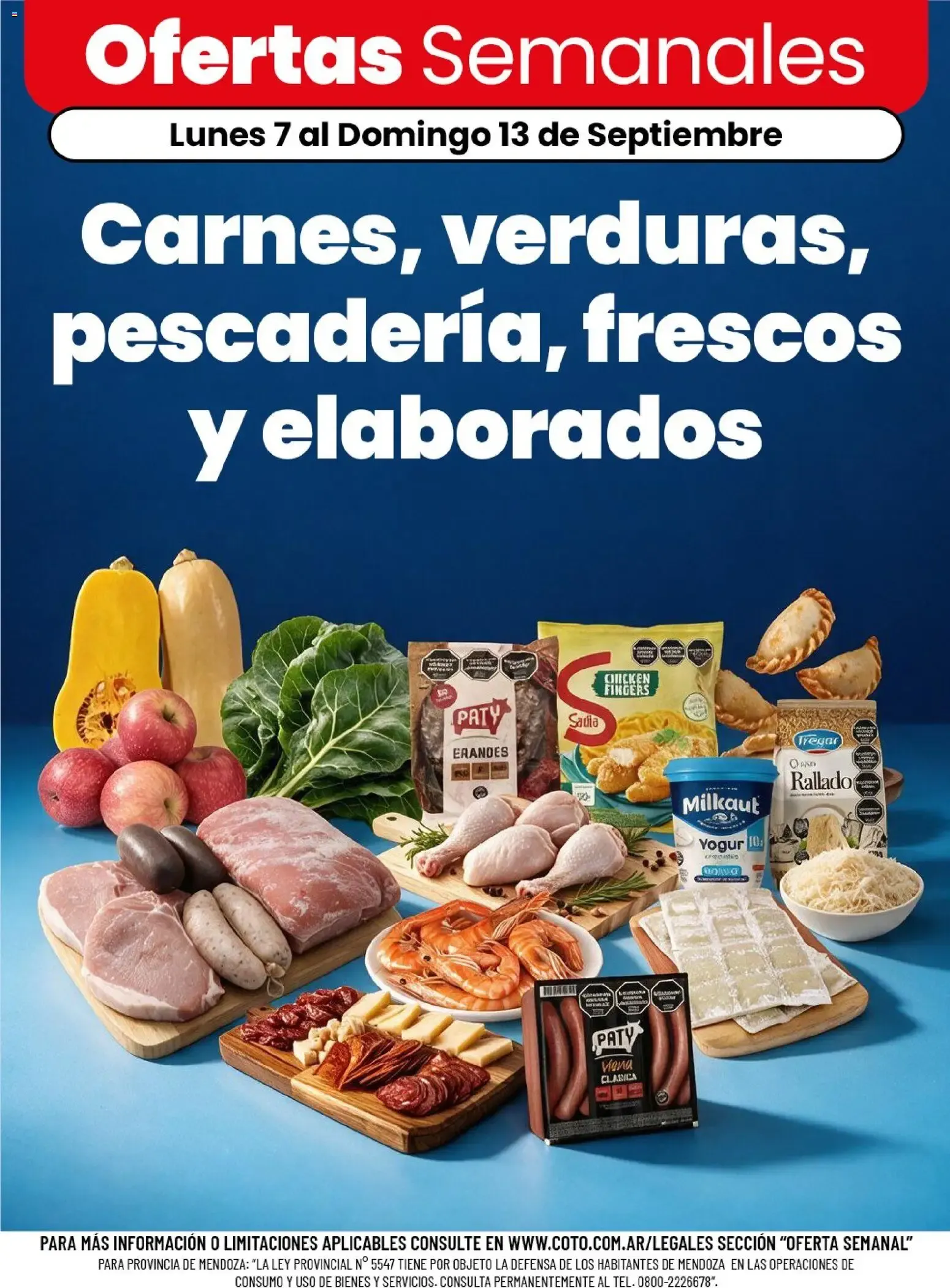 Ofertas de Ofertas Semanales: Carnes, verduras, pescadería, frescos y elaborados 7 de septiembre al 13 de septiembre 2026 - Página 1 del catálogo