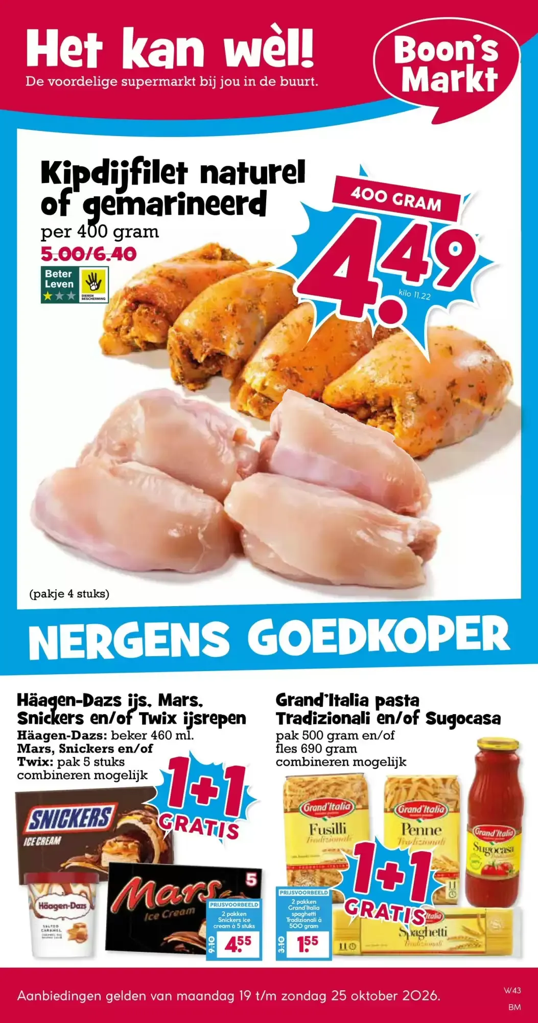 Boon`s Markt folder week 43 van 19 oktober tot 25 oktober 2026 - Folder pagina 1