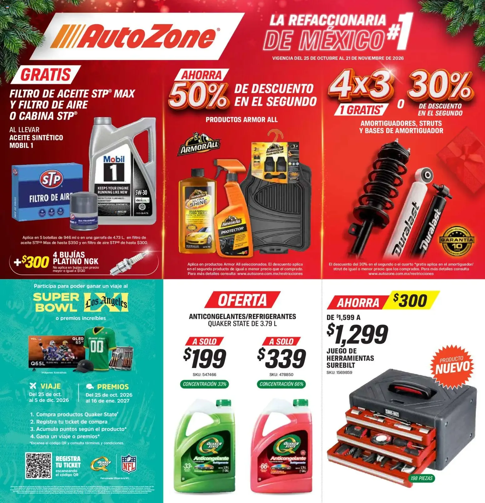 Catálogo de AutoZone catálogo (25/10/2026 - 21/11/2026) - catálogo en línea 25 de octubre al 21 de noviembre 2026 - Pagina 1
