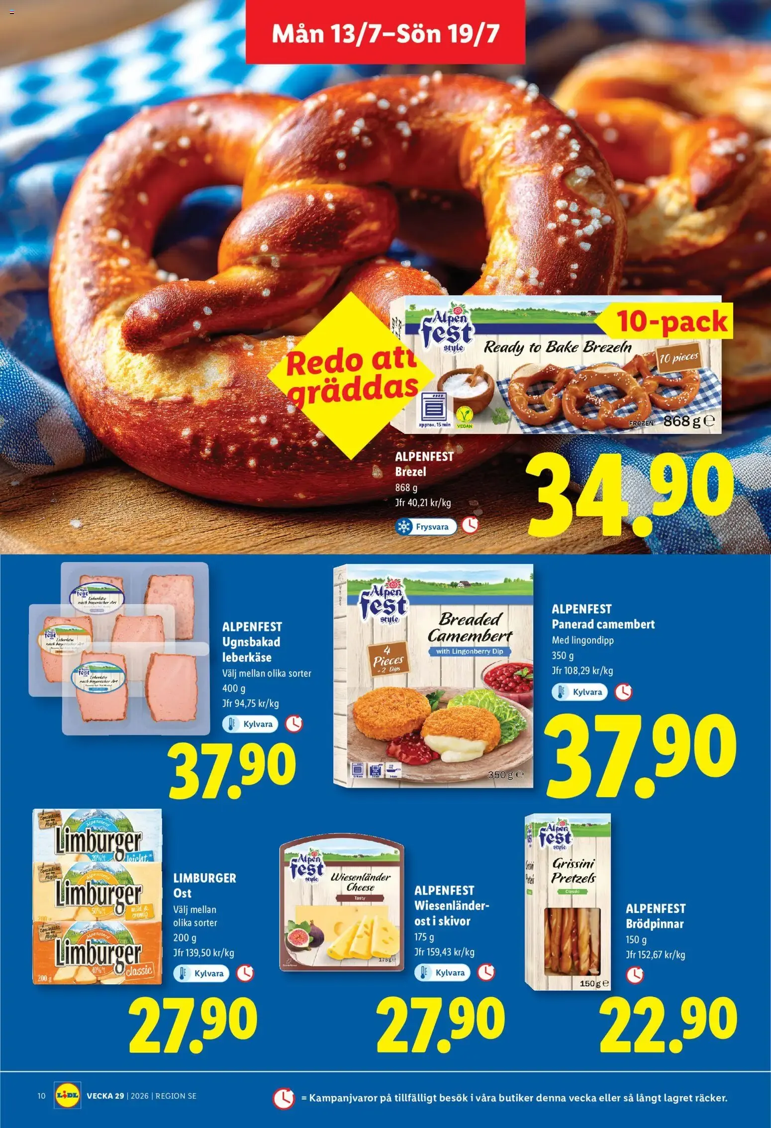 Lidl erbjudanden från 13/07/2026 - 19/07/2026 > Reklamblad nuvarande rabatter från 13 juli till 19 juli 2026 - Reklamblad sidor 10