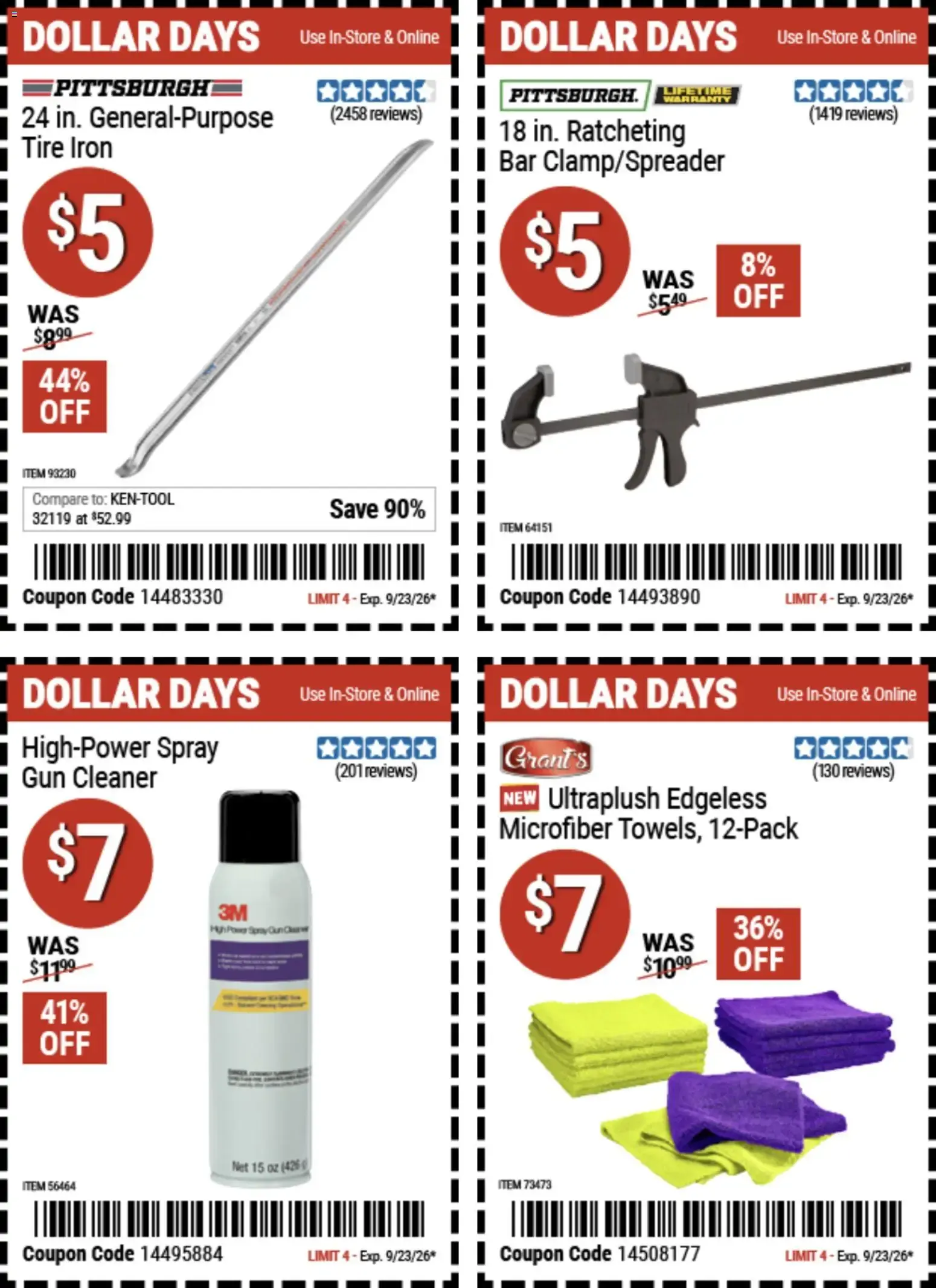Weekly ad Harbor Freight Dollar Days from September 10 to September 23 2026 - Page 6