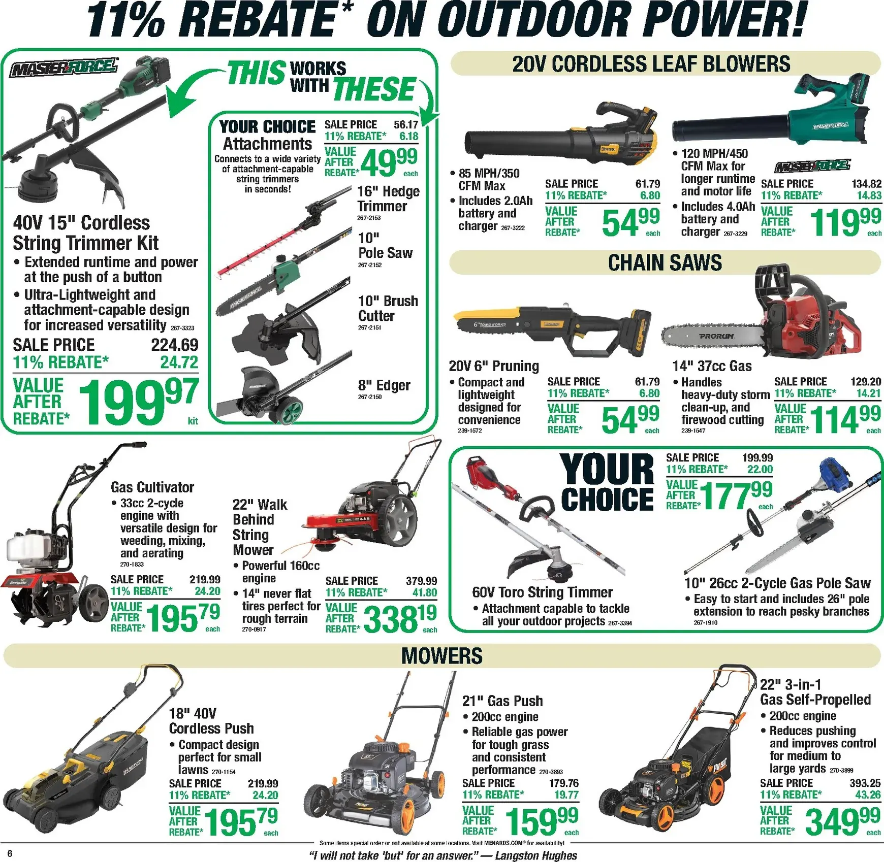 Weekly ad Current Menards - 11% Rebate Sale leaflet valid from Thursday 07/16/2026 to Sunday 07/26/2026 from July 16 to July 26 2026 - Page 11