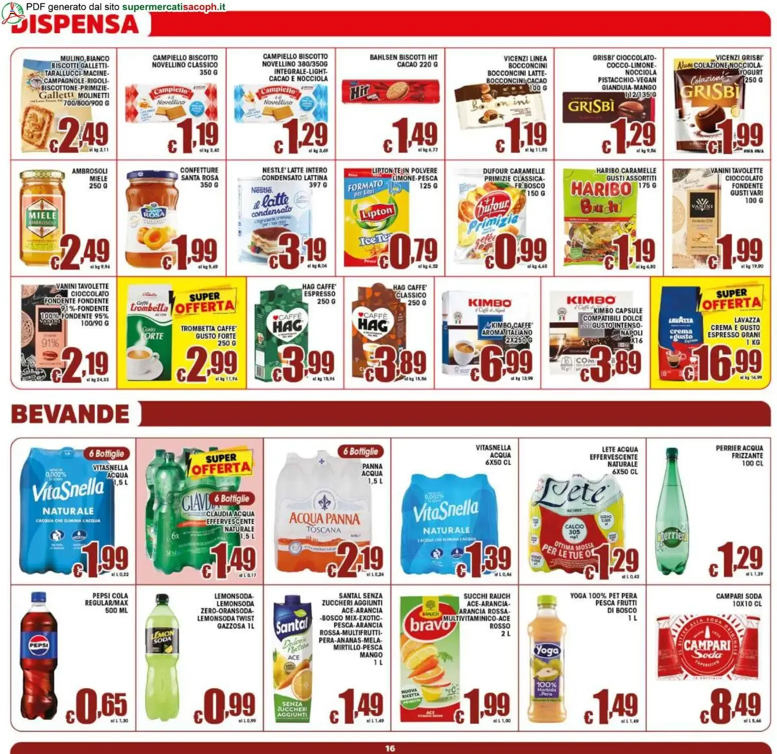 Sacoph volantino dal 19/06/2026 - online Offerte da 19 giugno a 30 giugno di 2026 - Pagina del volantino 16