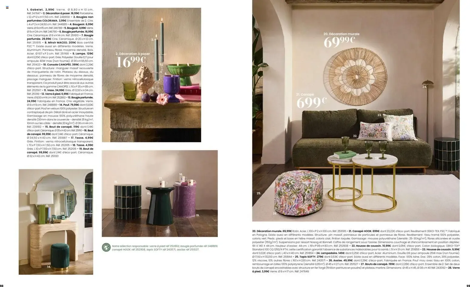 Maisons du Monde - Itinéraire Estival Collection Printemps - Été 2026 du 16 février au 1 septembre 2026 - Catalogue page 50