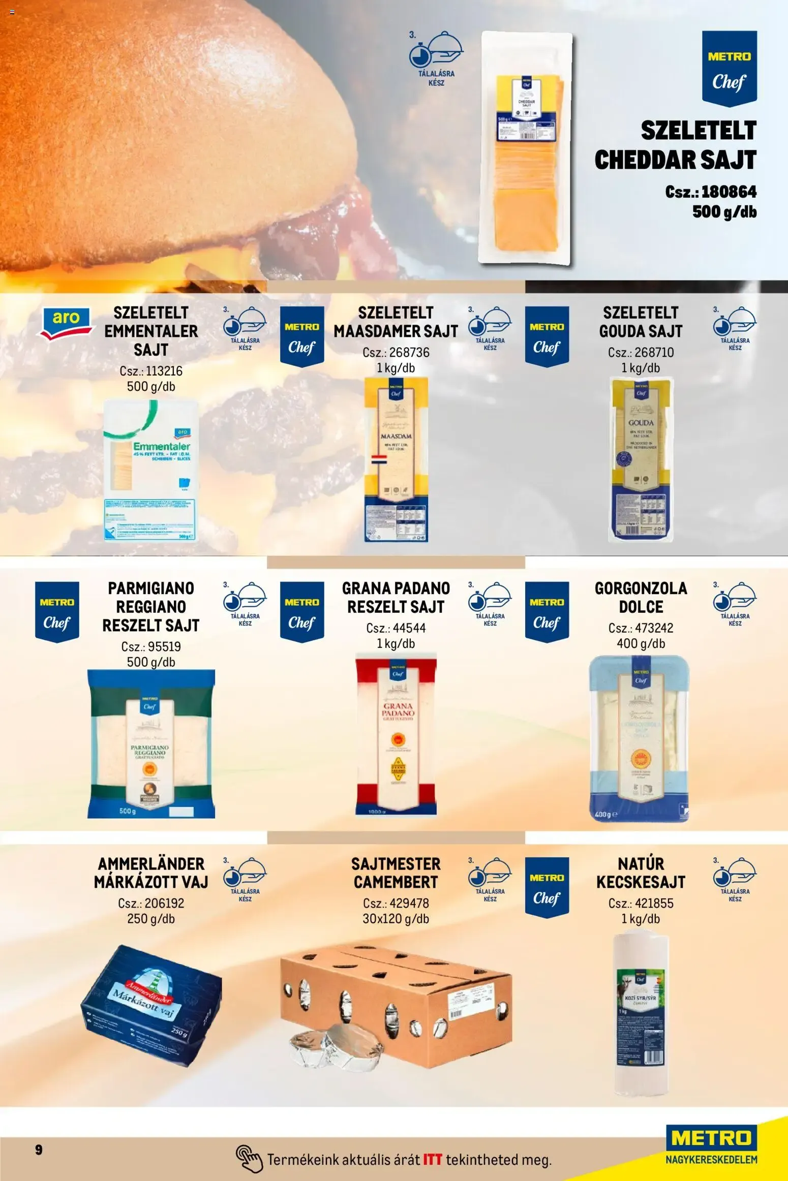 Katalógus Metro Street food megoldások - 2026.04.01. -tól/töl > akció, lapozható szórólap 🛍️ április 1.-tól december 31.-ig 2026. - Oldal 9