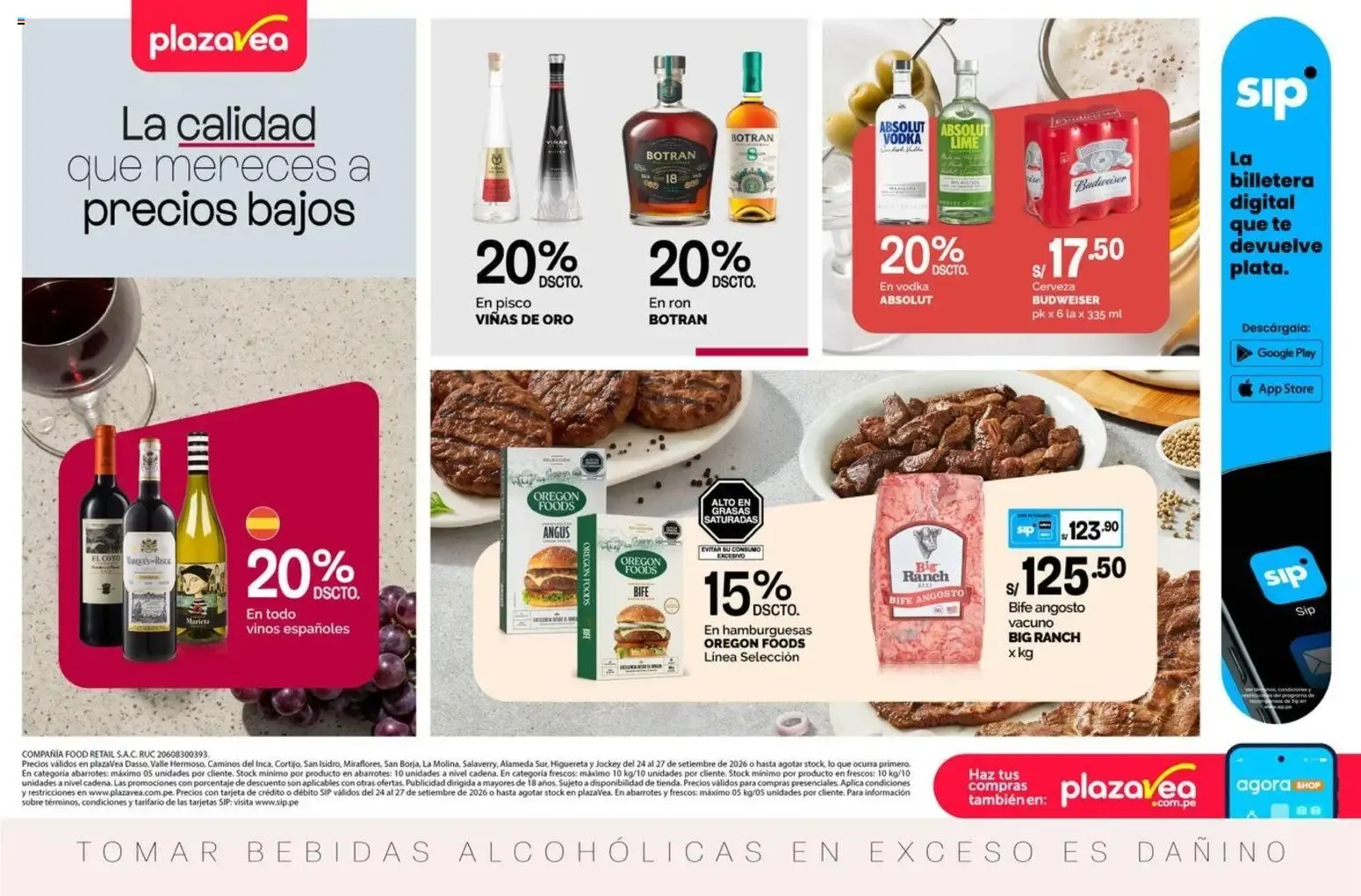 Catalogo de Plaza Vea - La calidad que mereces a precios bajos 24 de setiembre al 27 de setiembre 2026 - Pag 1