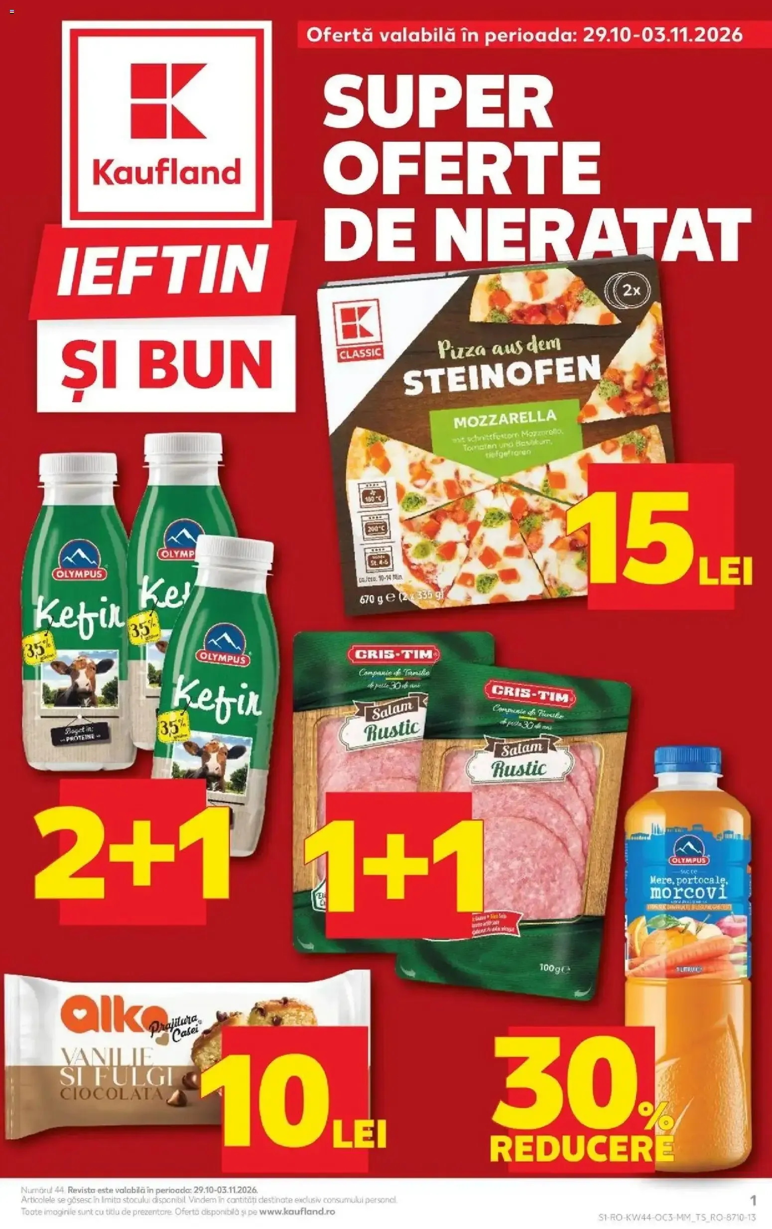Catalog Kaufland - Super Oferte de Neratat de la 29 octombrie până la 3 noiembrie 2026 - Revista Pagina 1