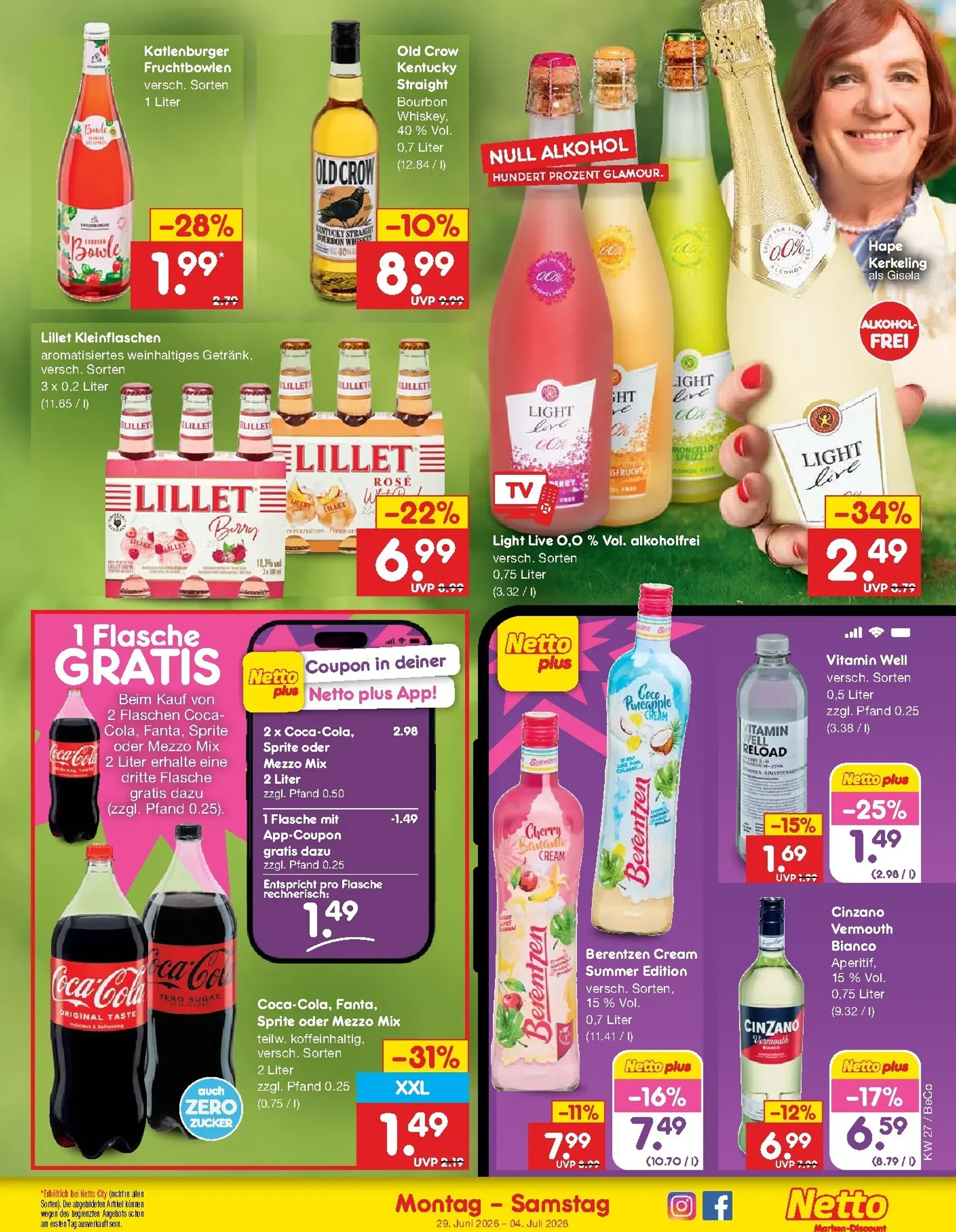 Netto Marken Discount - Wochenangebote Prospekt – von Montag 29.06.2026 bis Samstag 04.07.2026 von 29. Juni bis 4. Juli 2026 - Prospekt seite 44