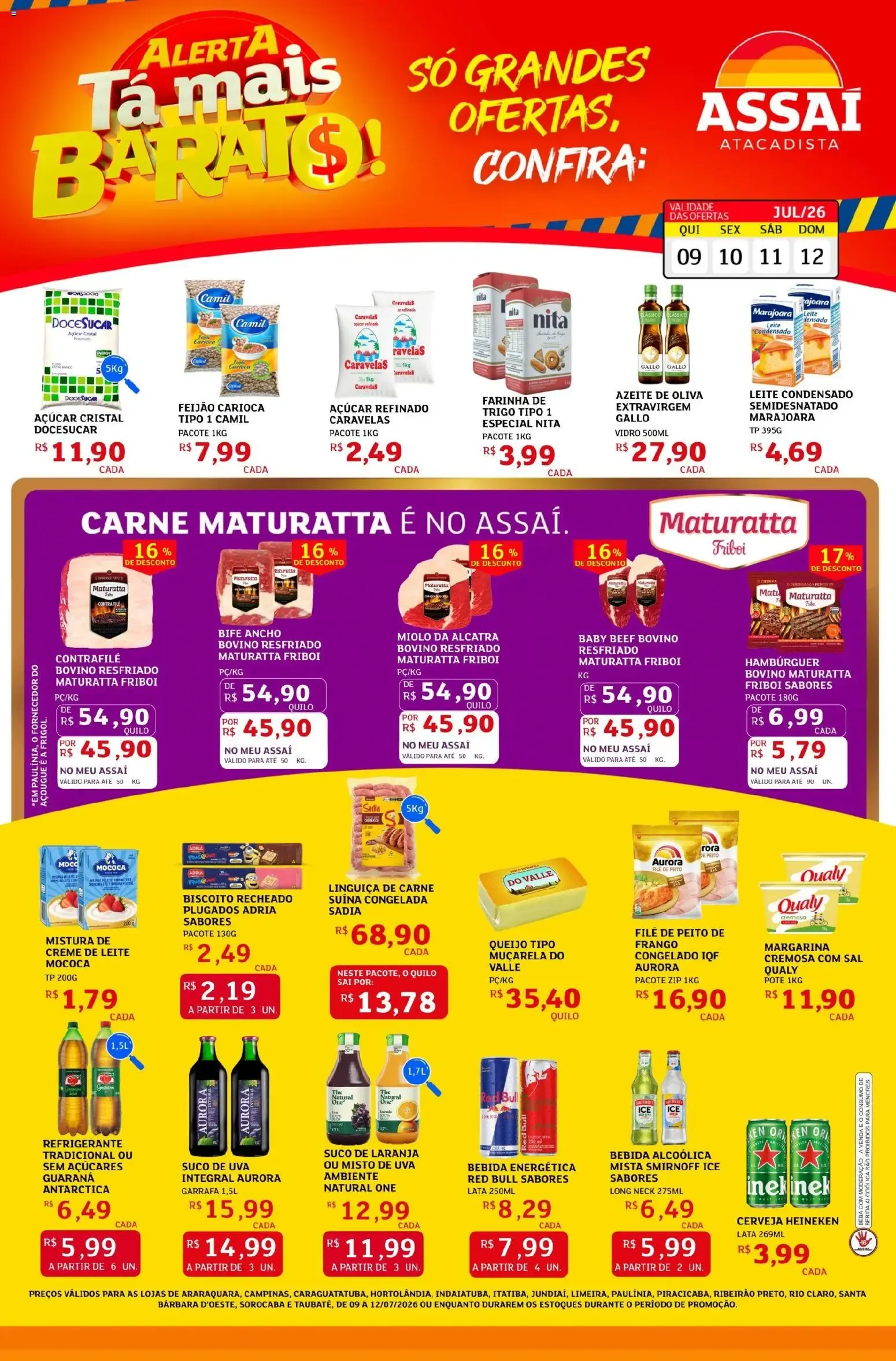 Encarte de Assaí Atacadista ofertas - SP de 09/07/2026 | Promoções Online 9 de julho até 12 de julho 2026 - Pagina 1