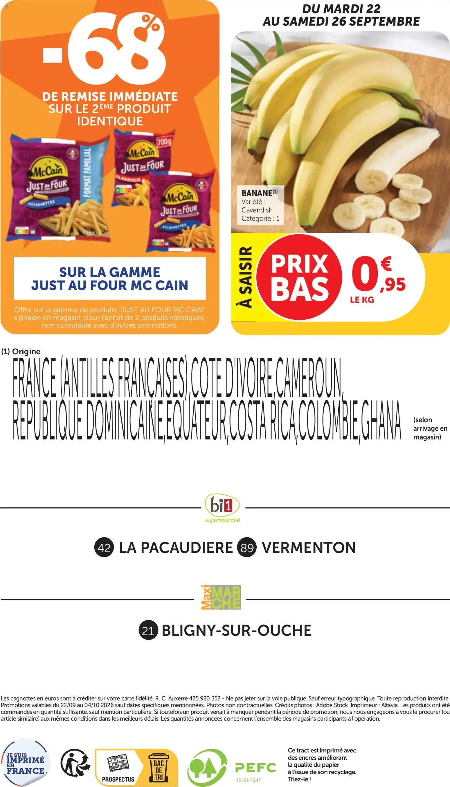 bi1 supermarché Maxi MARCHE du 22 septembre au 4 octobre 2026 - Catalogue page 20