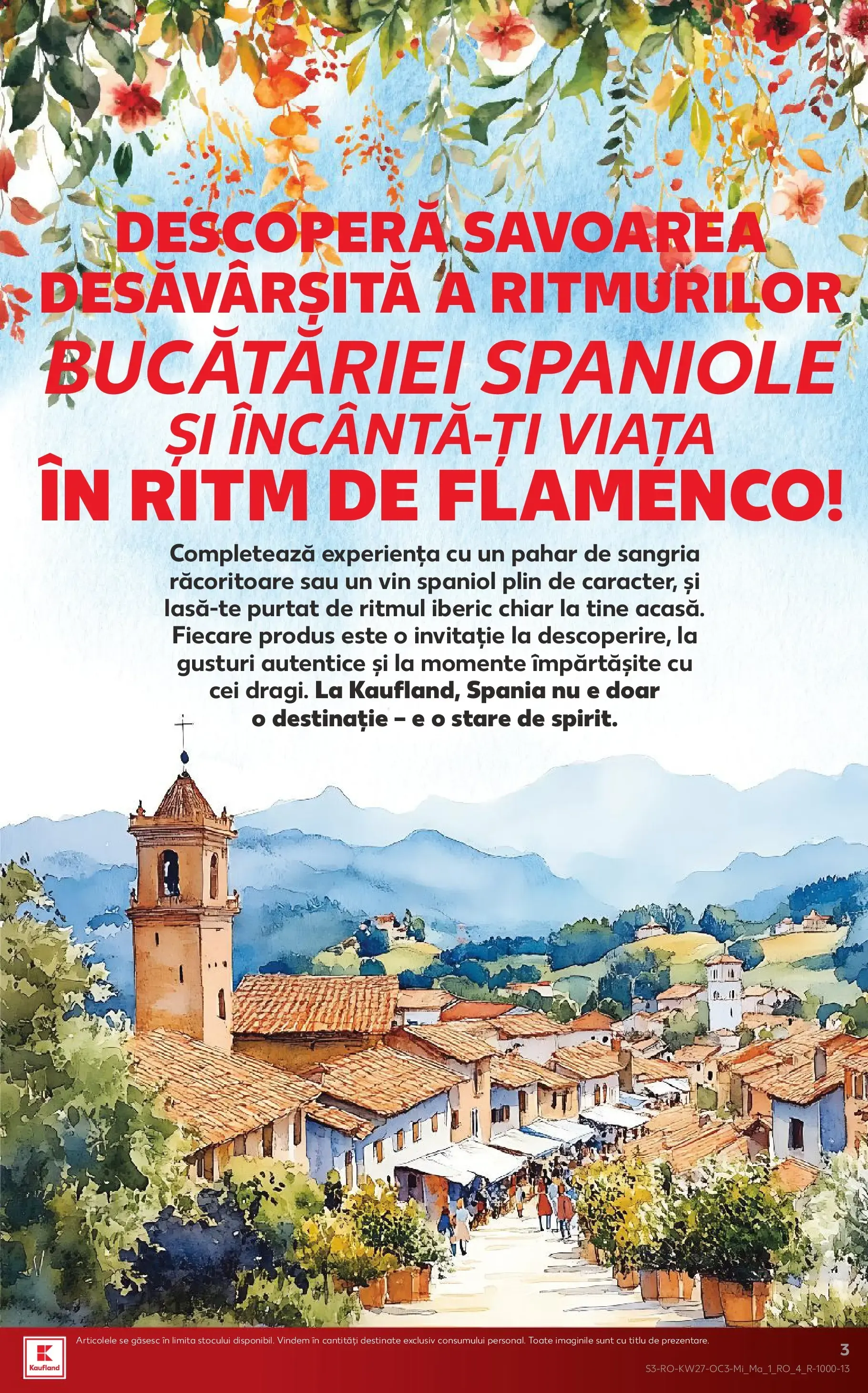 Catalog Kaufland: DESCOPERĂ SAVOAREA SPANIEI! de la 1 iulie până la 7 iulie 2026 - Revista Pagina 3