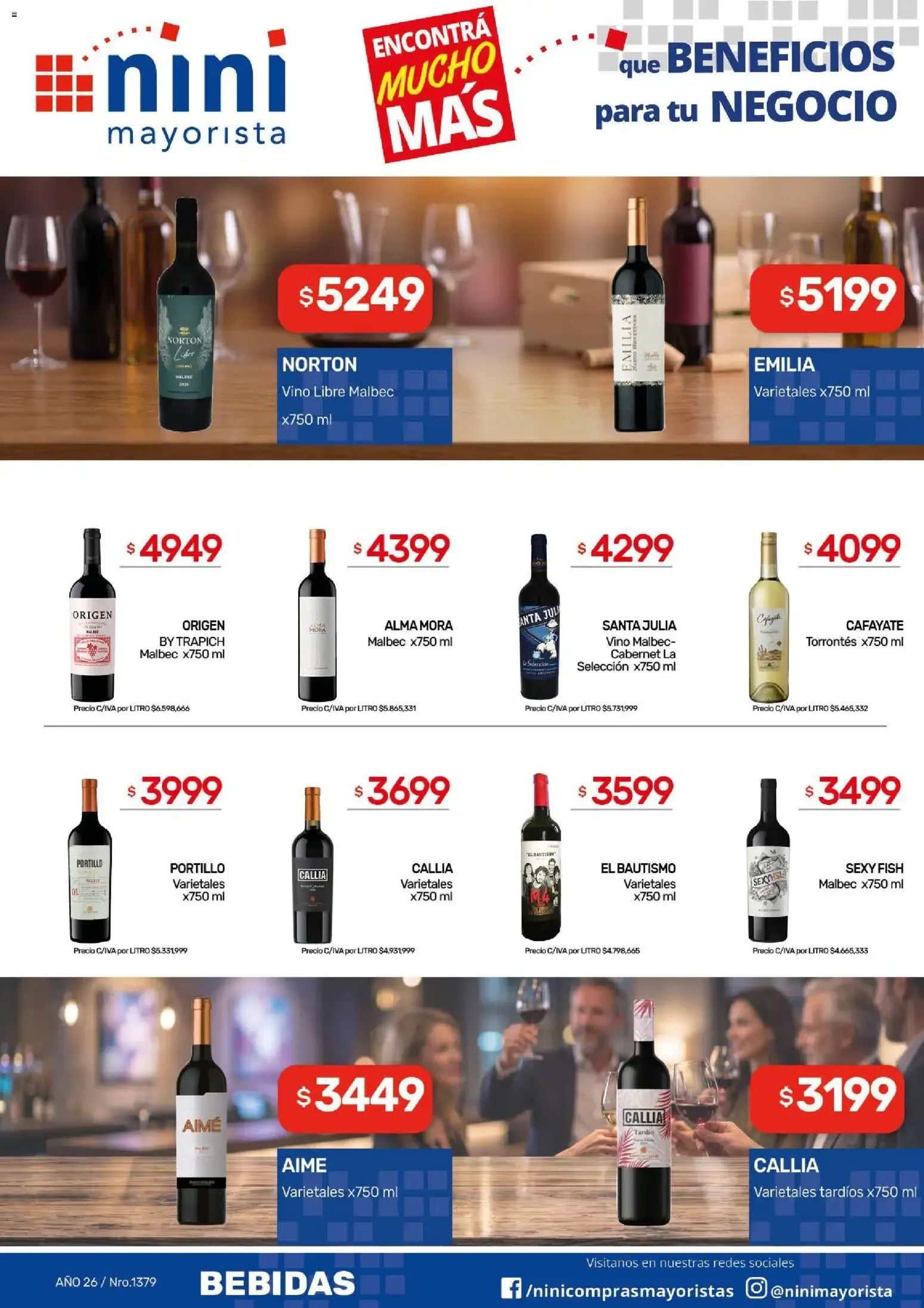Ofertas de NINI Mayorista catálogo del 28/09/2026 - 04/10/2026 28 de septiembre al 4 de octubre 2026 - Página 19 del catálogo