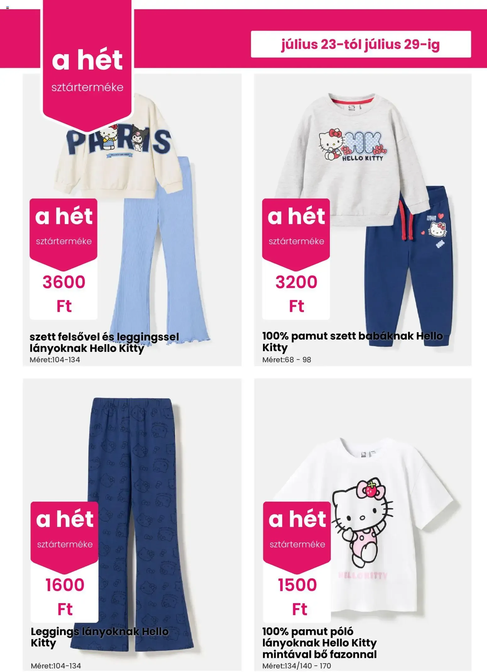 Katalógus Pepco: A hét sztárterméke - Pokémon y Hello Kitty y Amigos július 23.-tól július 29.-ig 2026. - Oldal 2