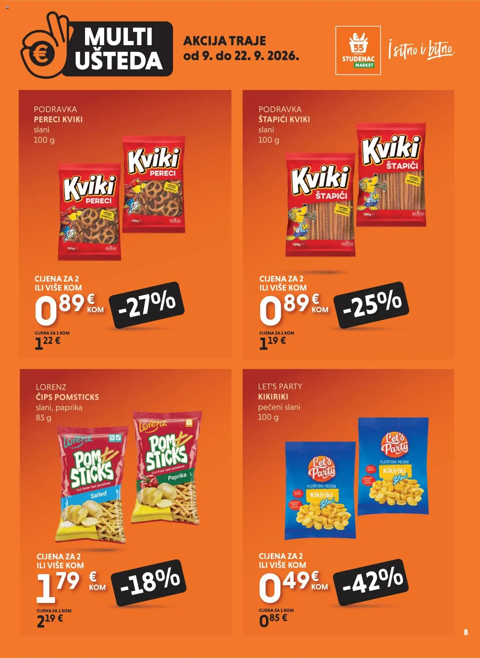 Katalog Studenac MultiUšteda novi od 09.09.2026 na listanje > letak digitalni od 9. rujna do 22. rujna 2026. - Pregled Stranica 8