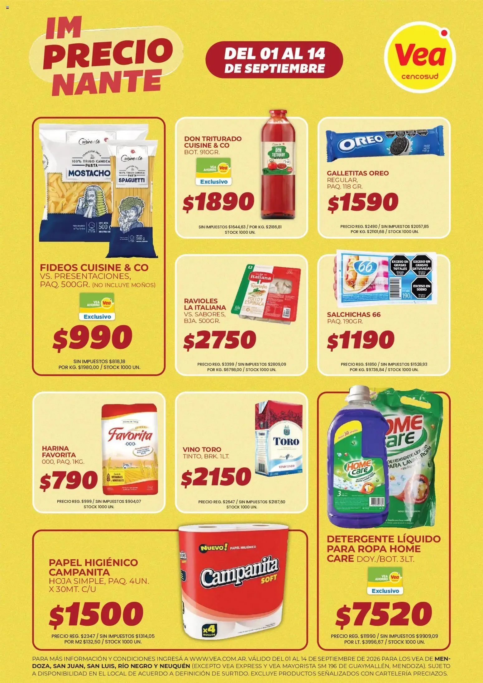 Ofertas de Vea - ¡Imprecionante! 1 de septiembre al 14 de septiembre 2026 - Página 1 del catálogo