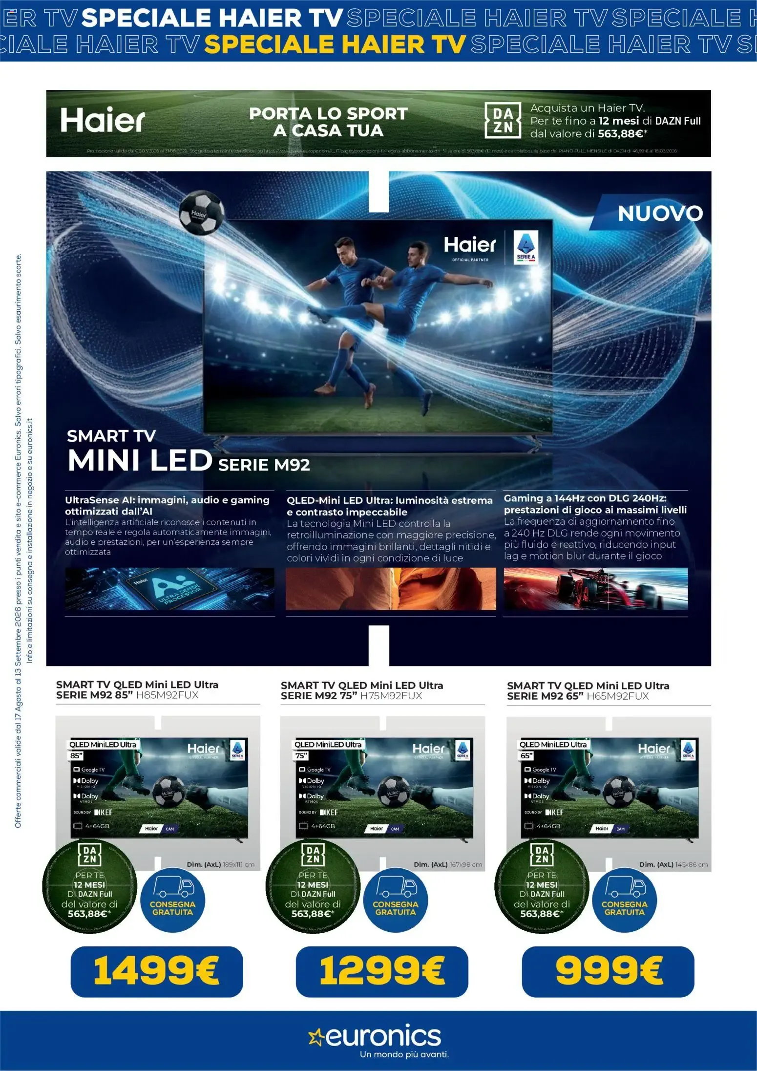 Nuovo Euronics volantino Haier TV dal 17/08/2026 > offerte anteprima 🛍️ da 17 agosto a 13 settembre di 2026 - Pagina del volantino 4