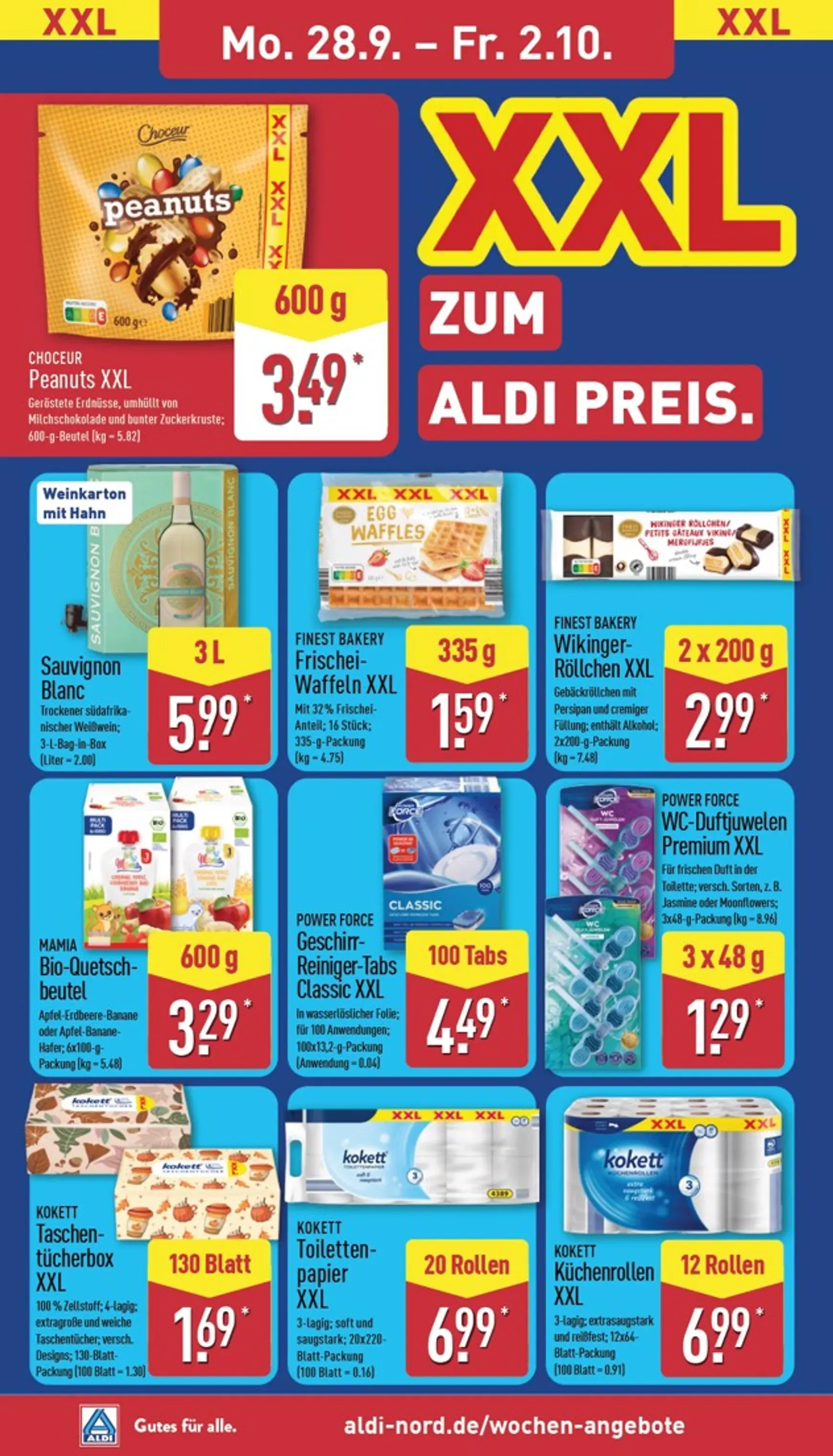 ALDI: XXL Zum Aldi Preis von 28. September bis 2. Oktober 2026 - Prospekt seite 14