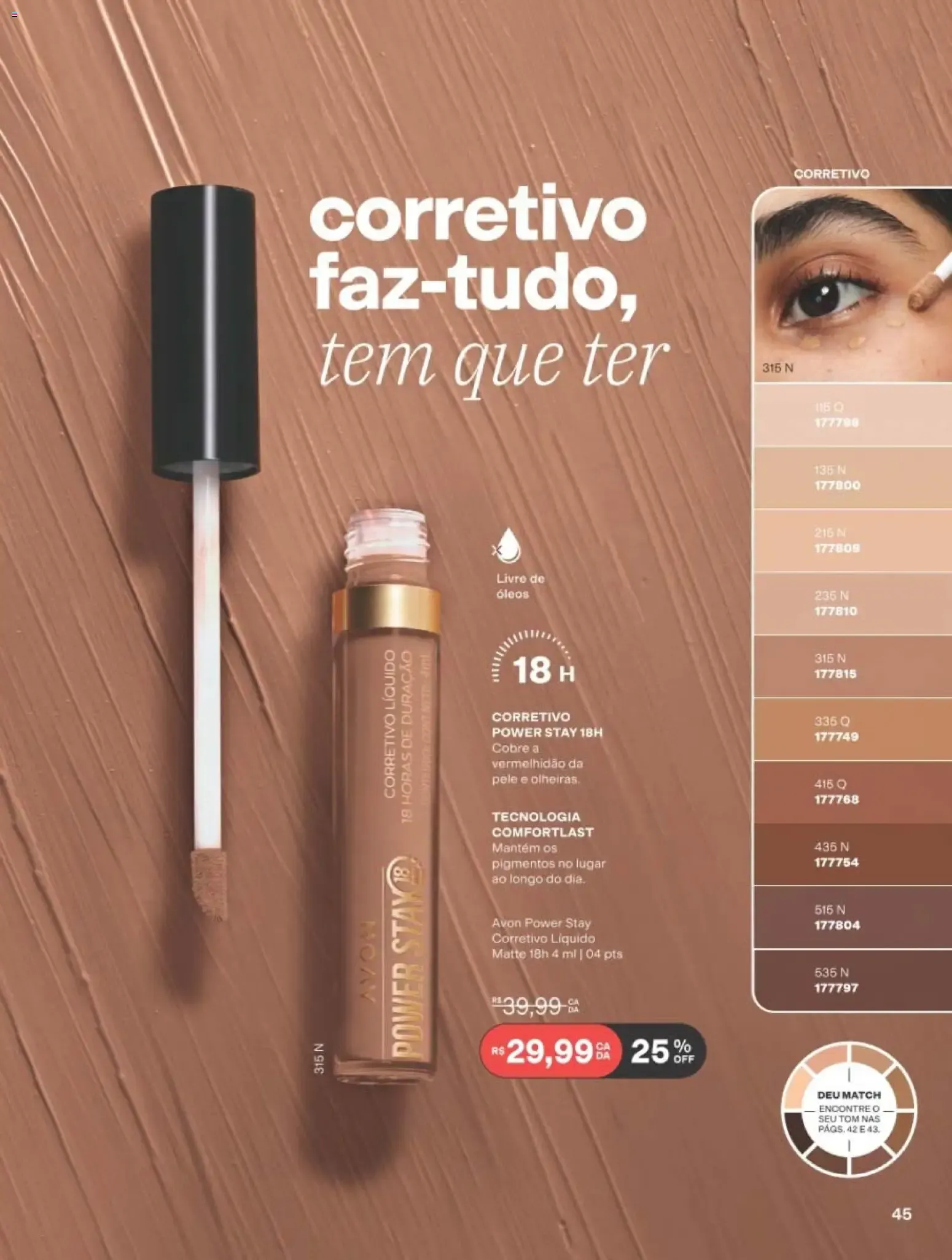 Encarte de Revista Avon folheto - Campanha 14 de 01/09/2026 | Promoção Online 1 de setembro até 20 de setembro 2026 - Pagina 45