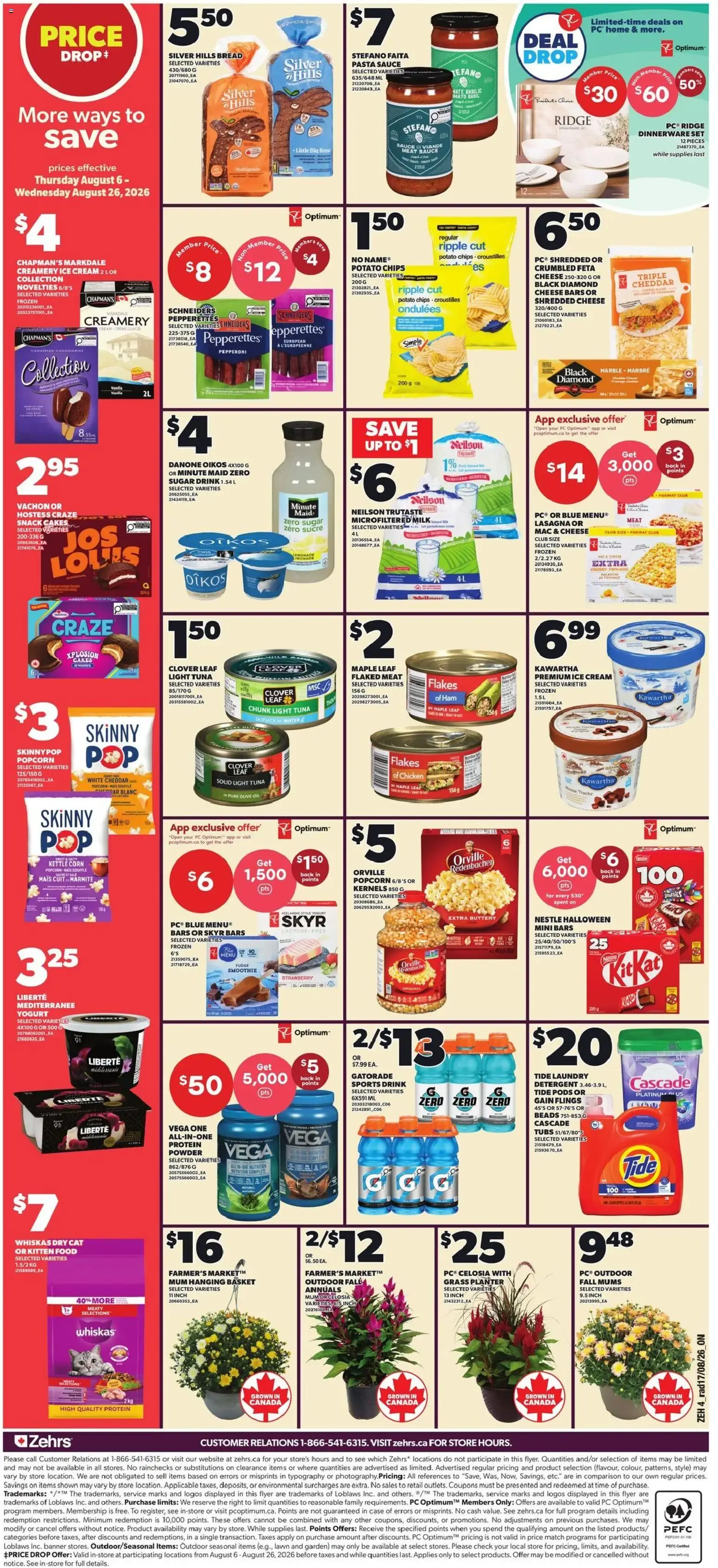 Zehrs weekly flyer / circulaire from Aug 20, 2026 > weekly specials & deals from August 20 to August 26 2026 - flyer page 2