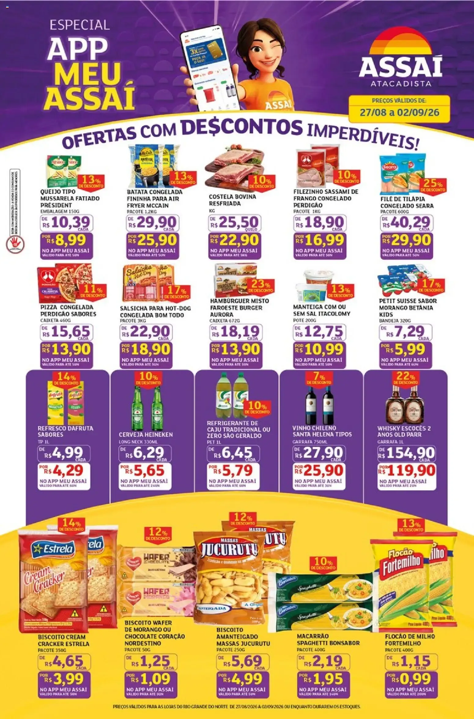 Encarte de Assaí Atacadista ofertas - RN de 27/08/2026 | Promoções Online 27 de agosto até 2 de setembro 2026 - Pagina 1